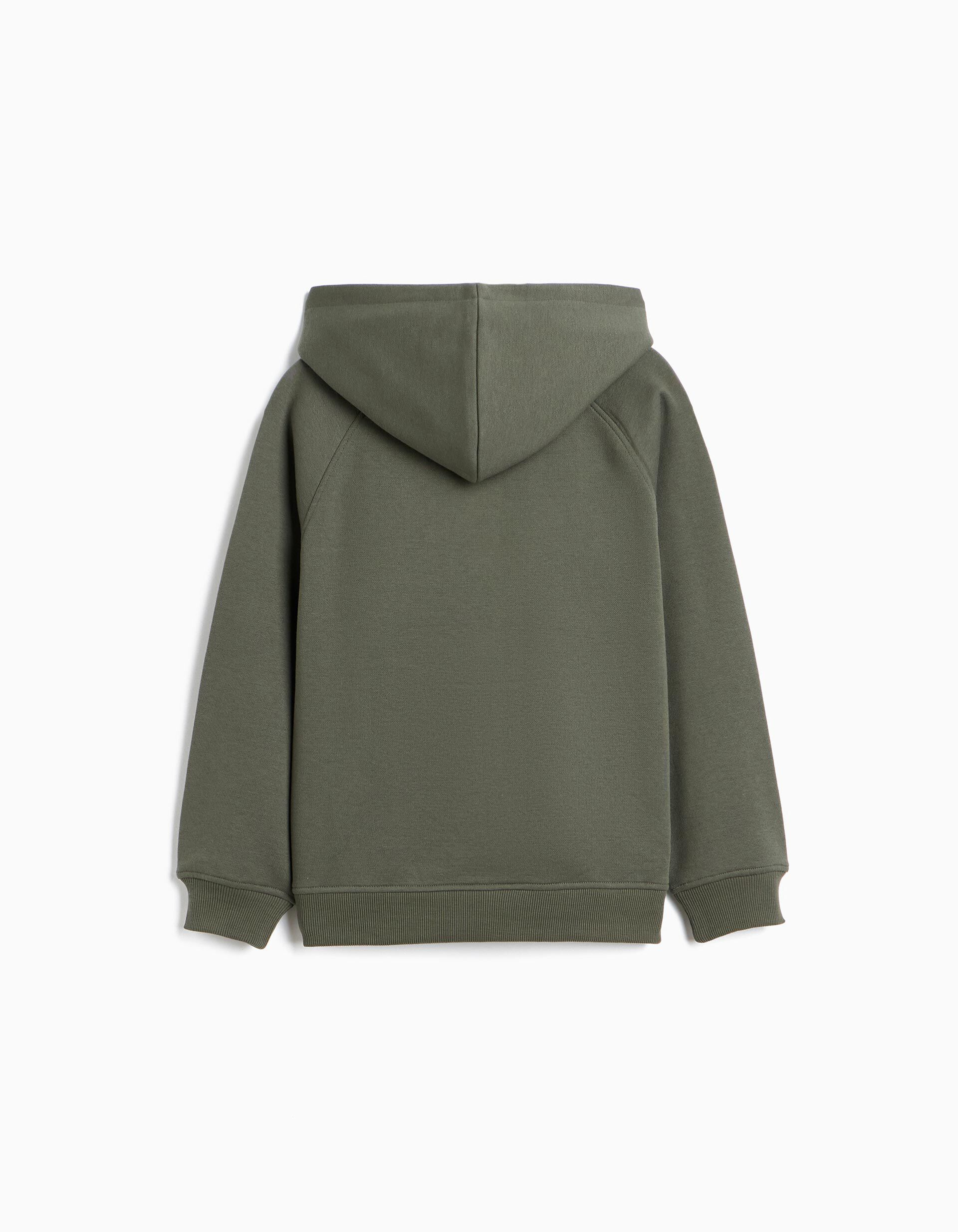 Comprar Online Casaco De Felpa Com Capuz, Menino, Verde Escuro