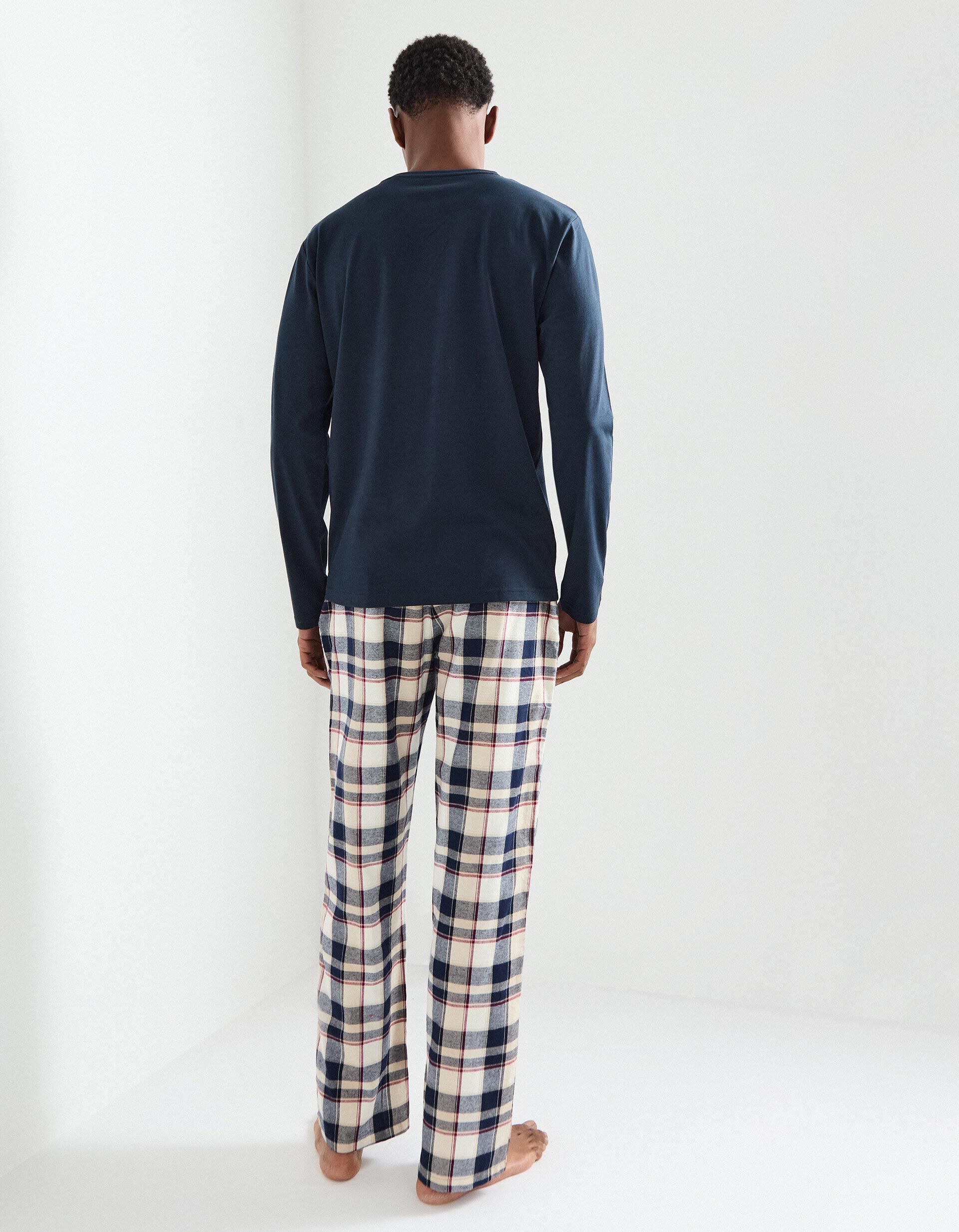 Comprar Online Pijama Xadrez, Homem, Azul Escuro