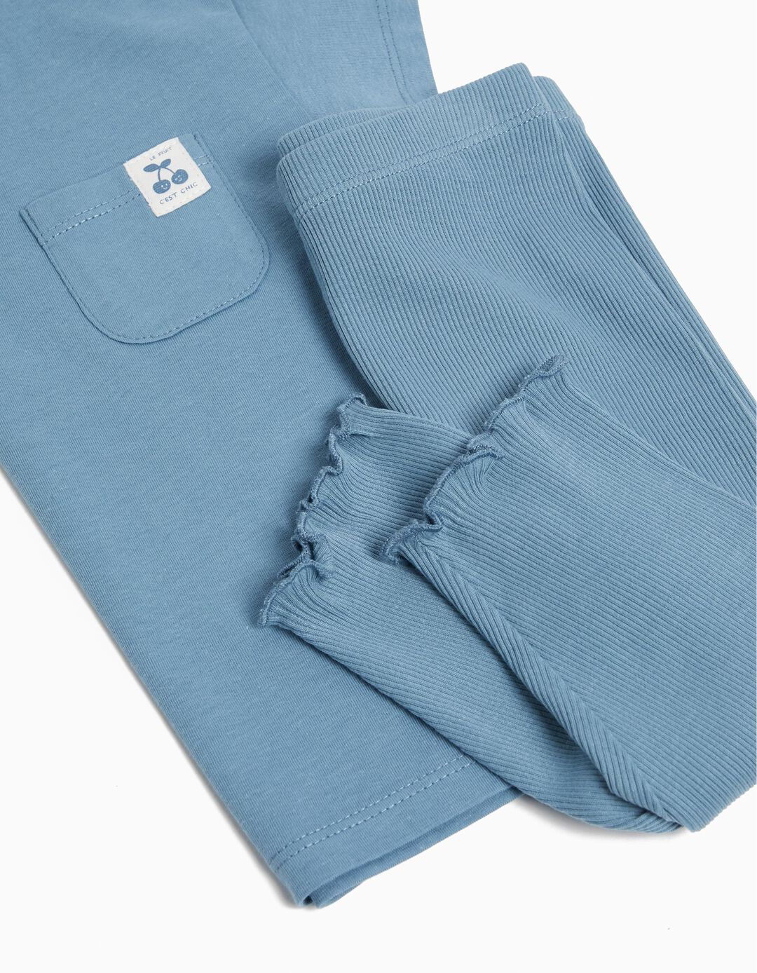 T-shirt + Leggings Set, Baby Girl, Blue