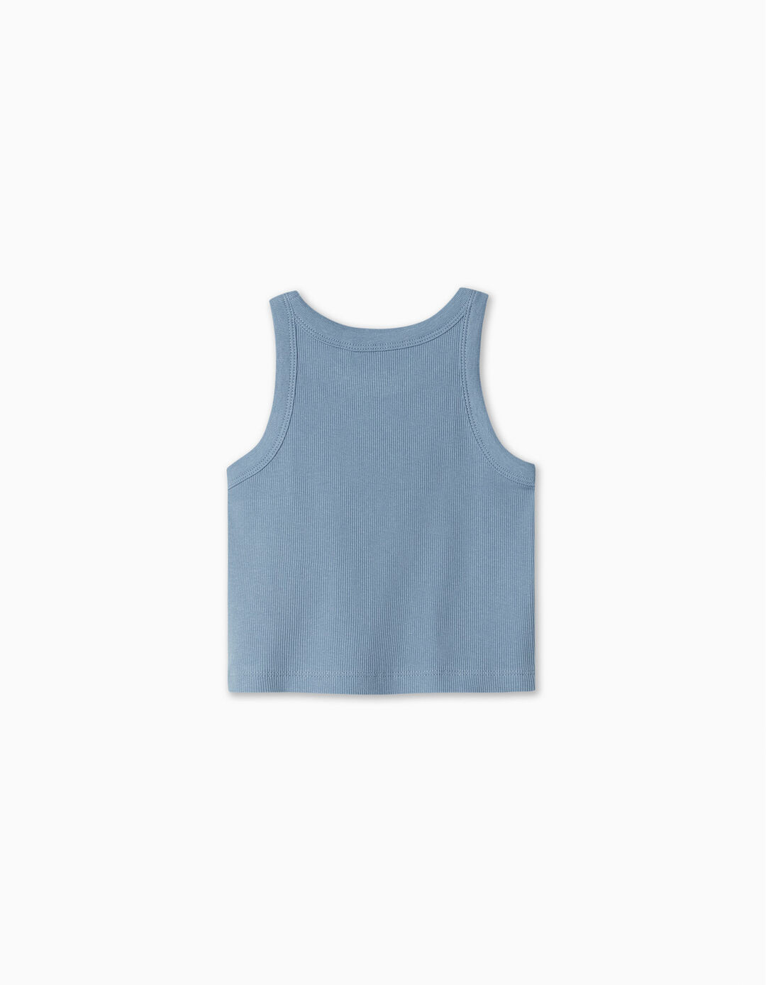 Ribbed Tank Top, Girl, Blue