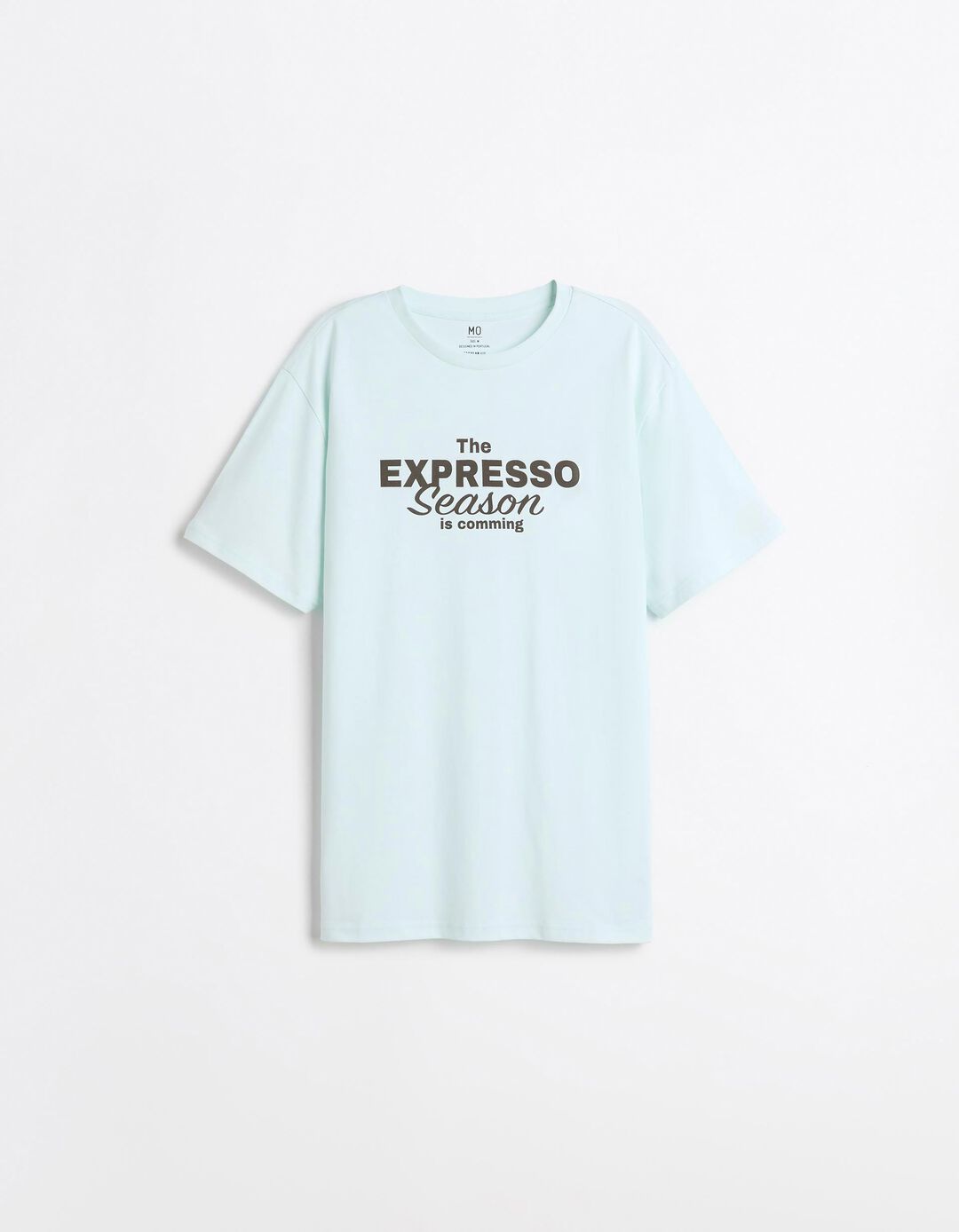 T-shirt Jersey Estampada, Homem, Azul Claro