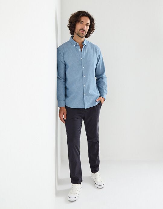 Comprar Online Calças Chino, Homem, Azul Escuro