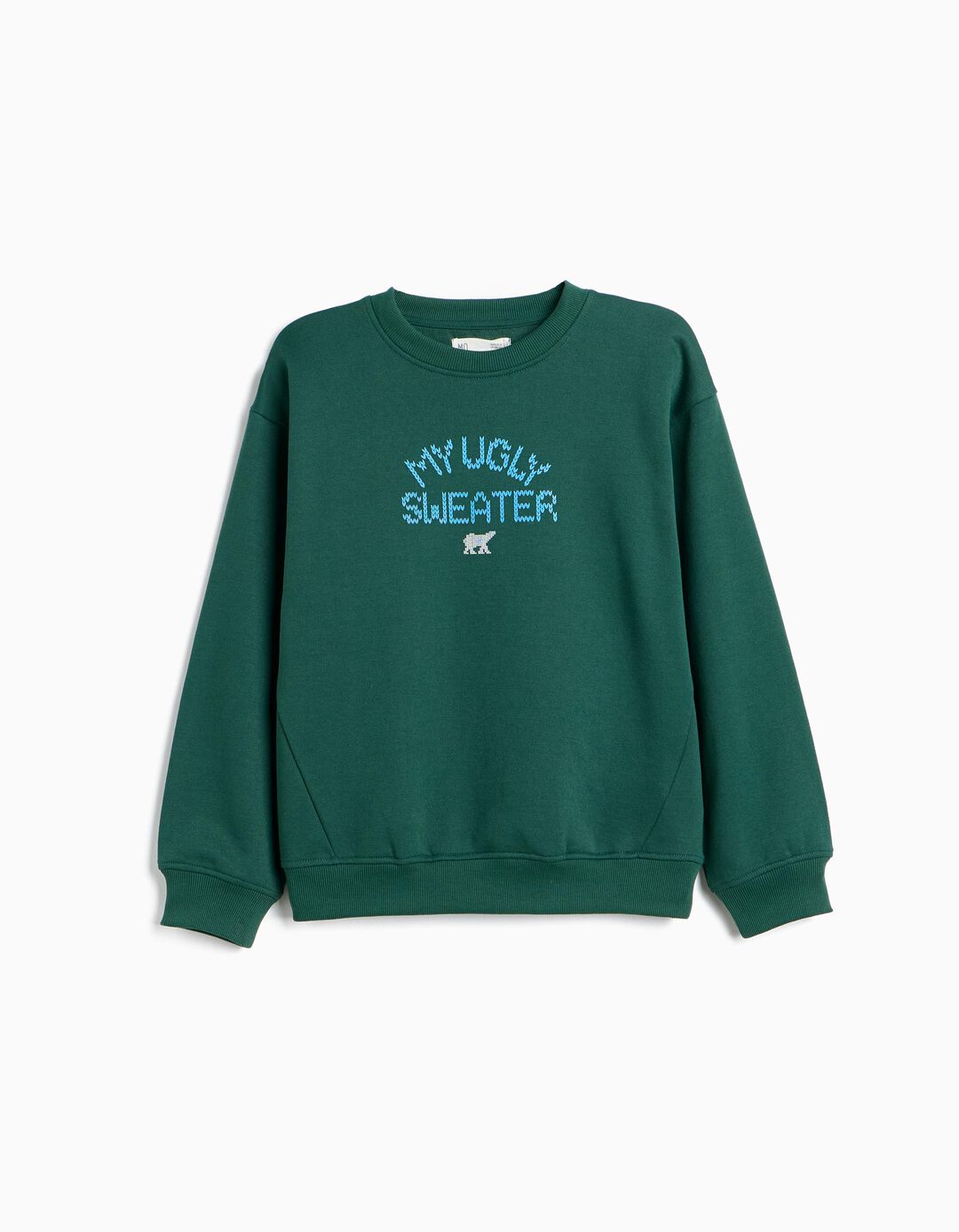 Sweatshirt Cardada, Menino, Verde Escuro