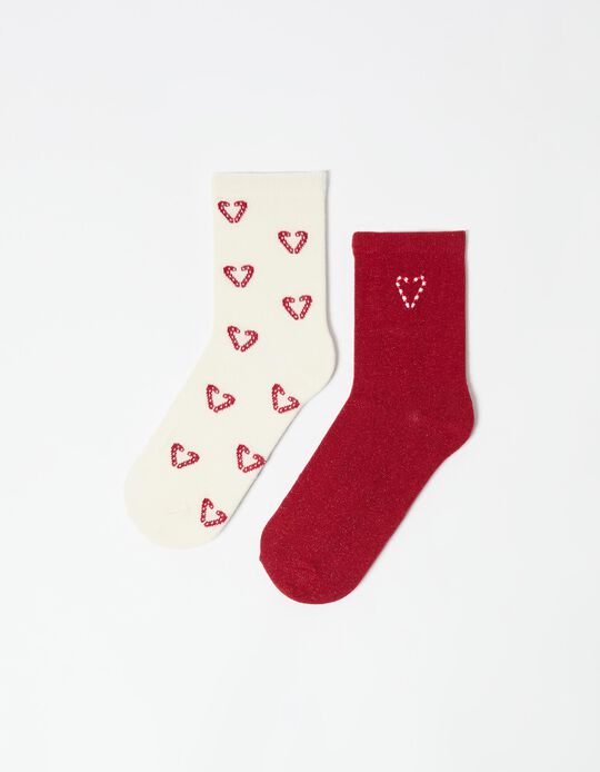 Comprar Online Pack 2 Meias de Natal, Mulher, Branco