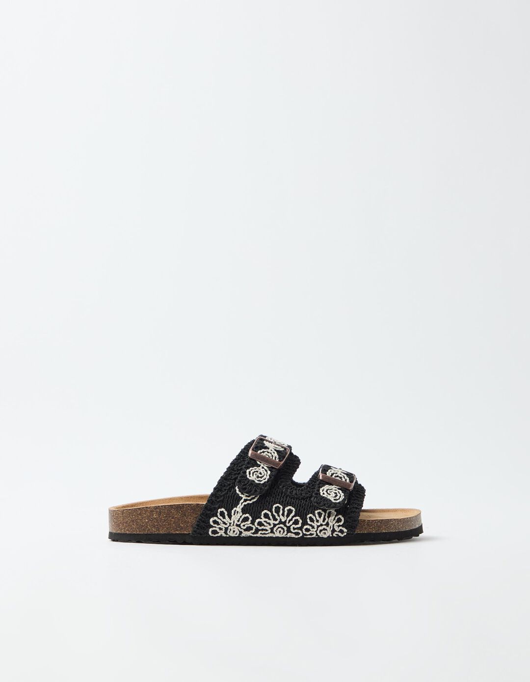 Sand&aacute;lias Crochet, Mulher, Preto