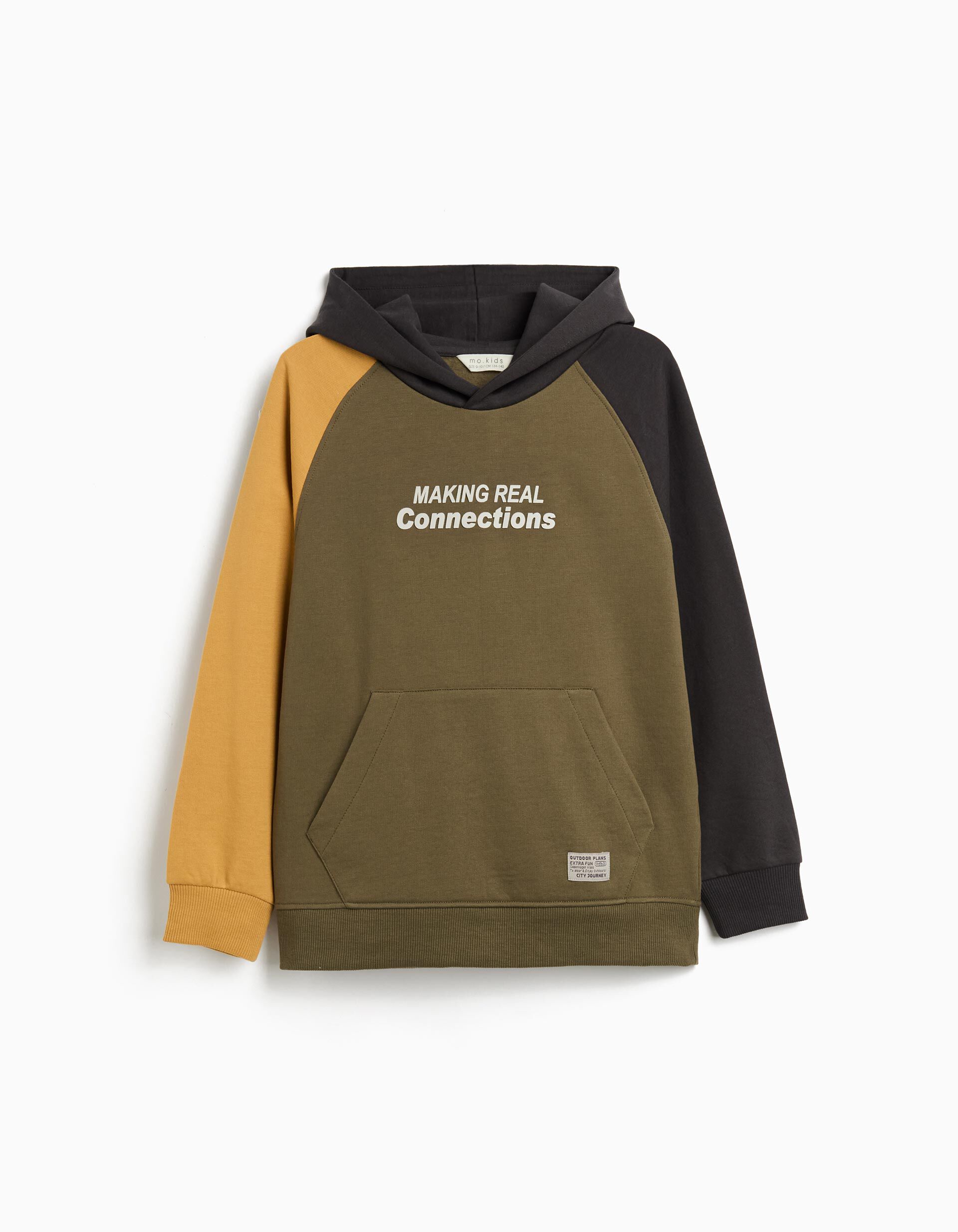 Comprar Online Sweatshirt de Felpa Capuz, Menino, Verde Escuro