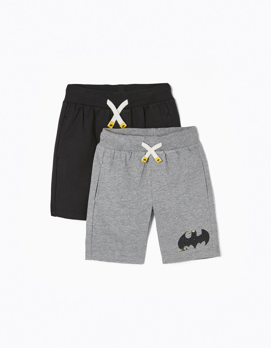 2-Pack Cotton Shorts for Boys 'Batman', Black/Grey