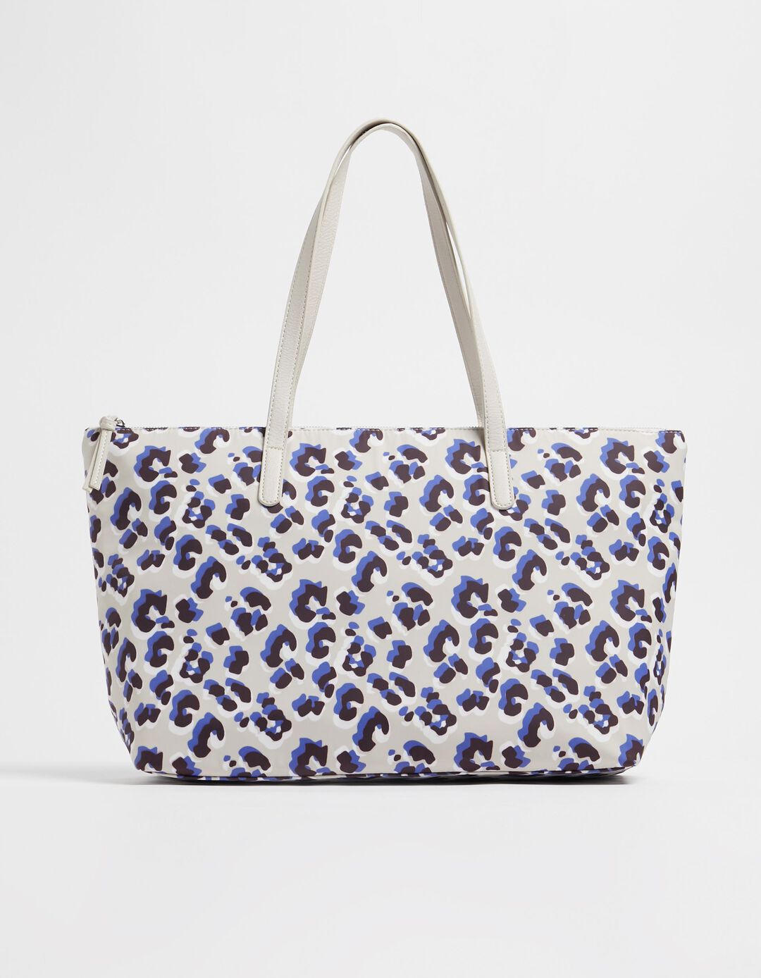 Shopper Bag in Printed Nylon, Women, Multicolor