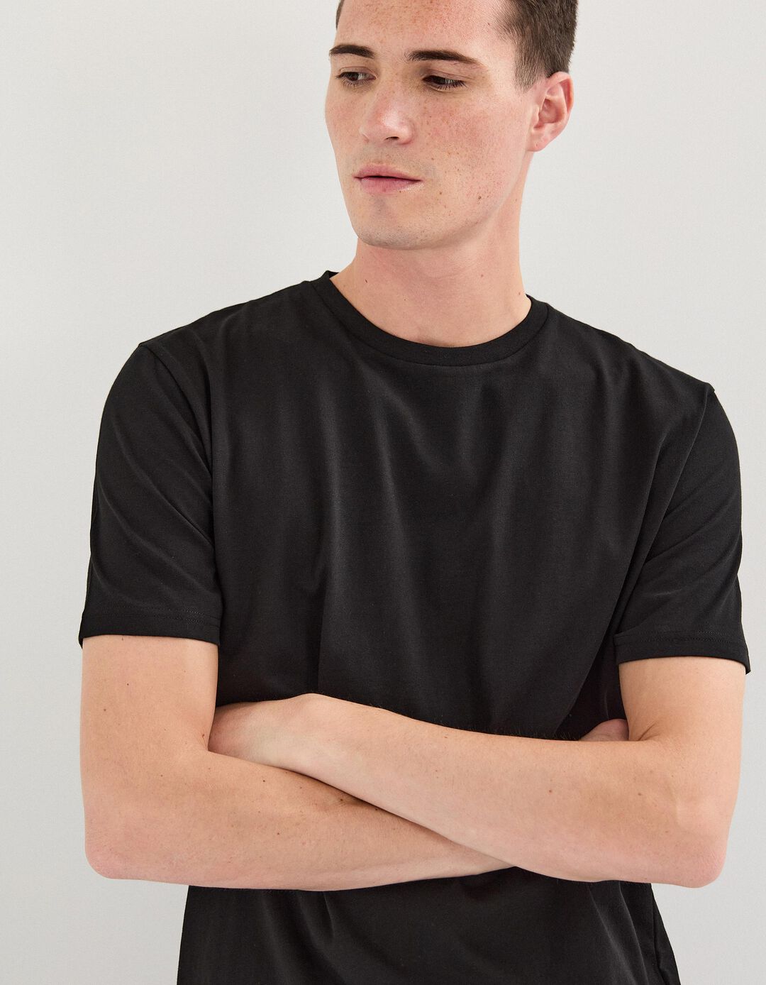 T-shirt Básica, Preto