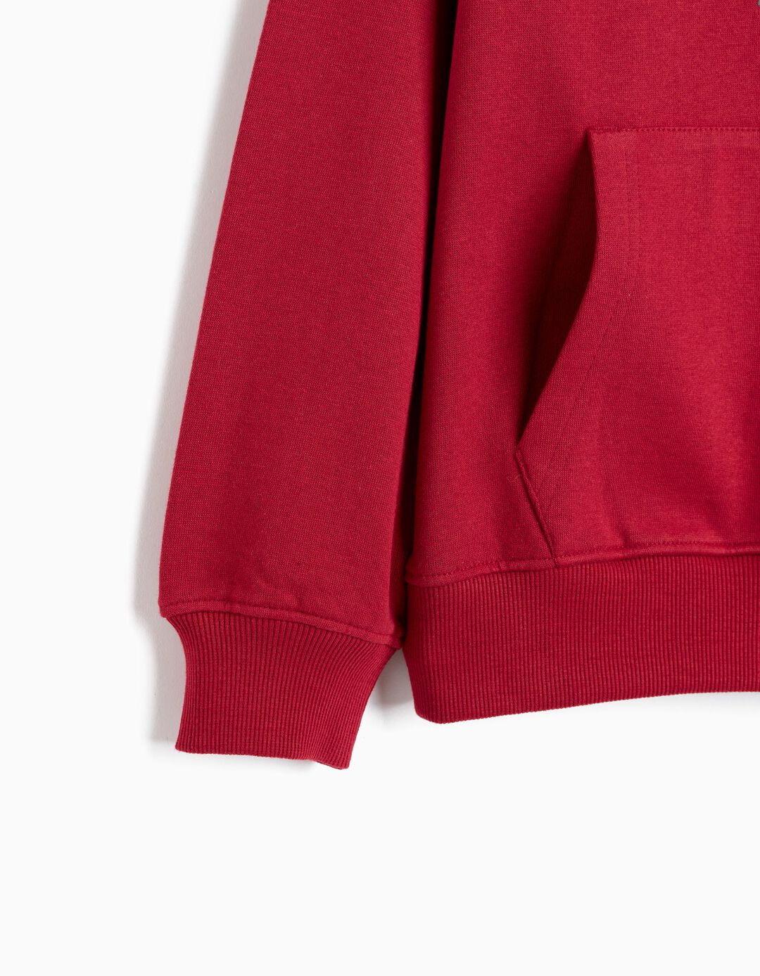 Sweatshirt Cardada 'Minecraft', Menino, Vermelho