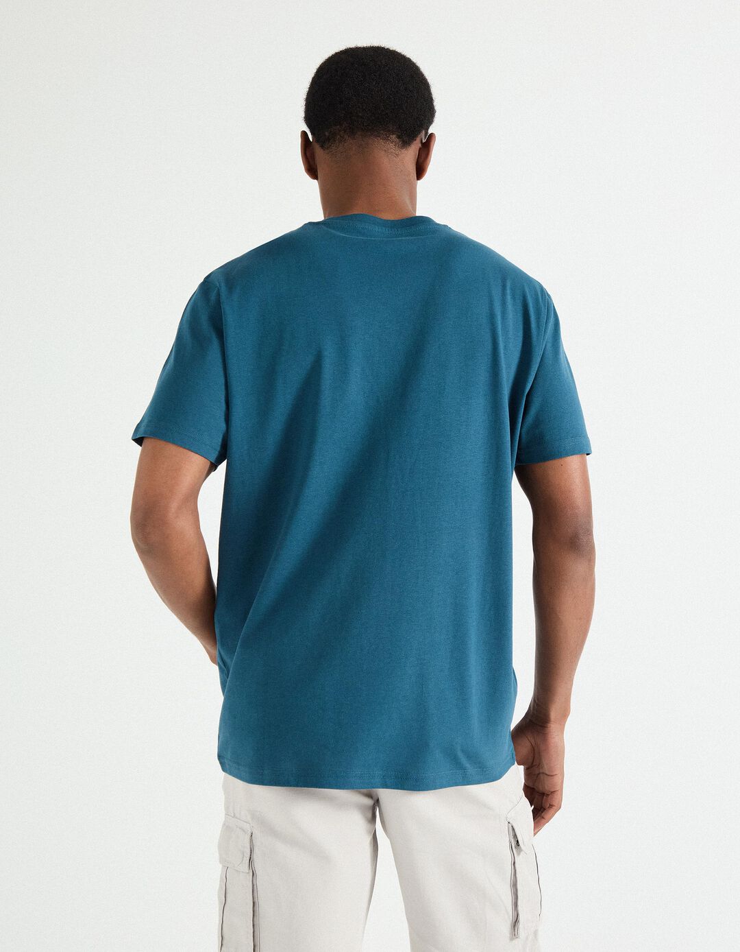 T-shirt Print, Homem, Azul