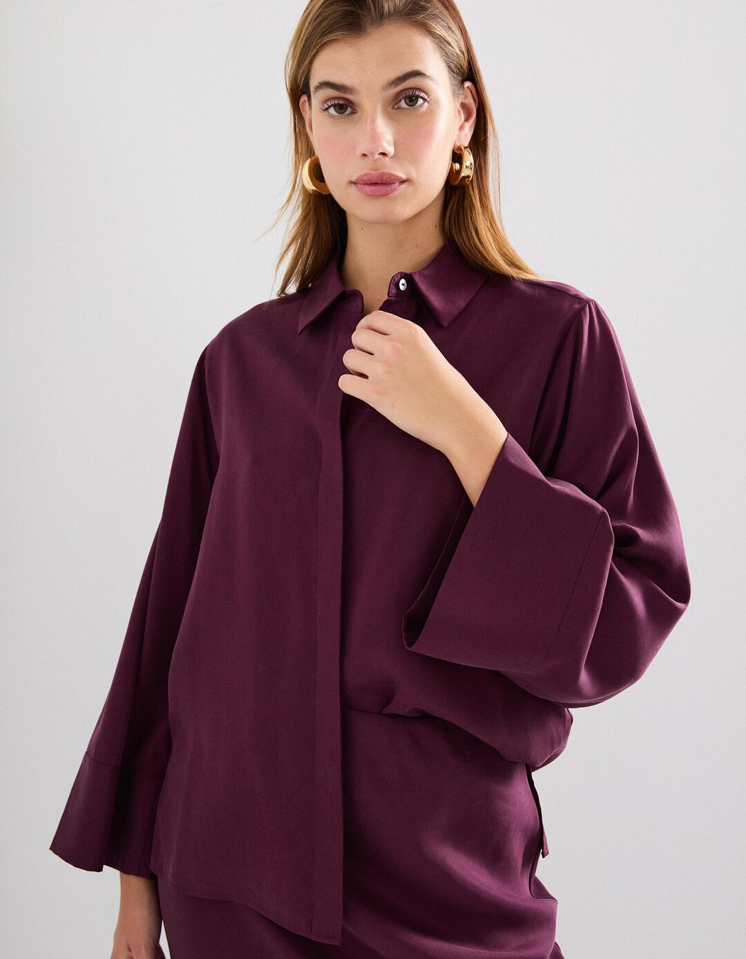 Camisa Liocel, Mulher, Roxo