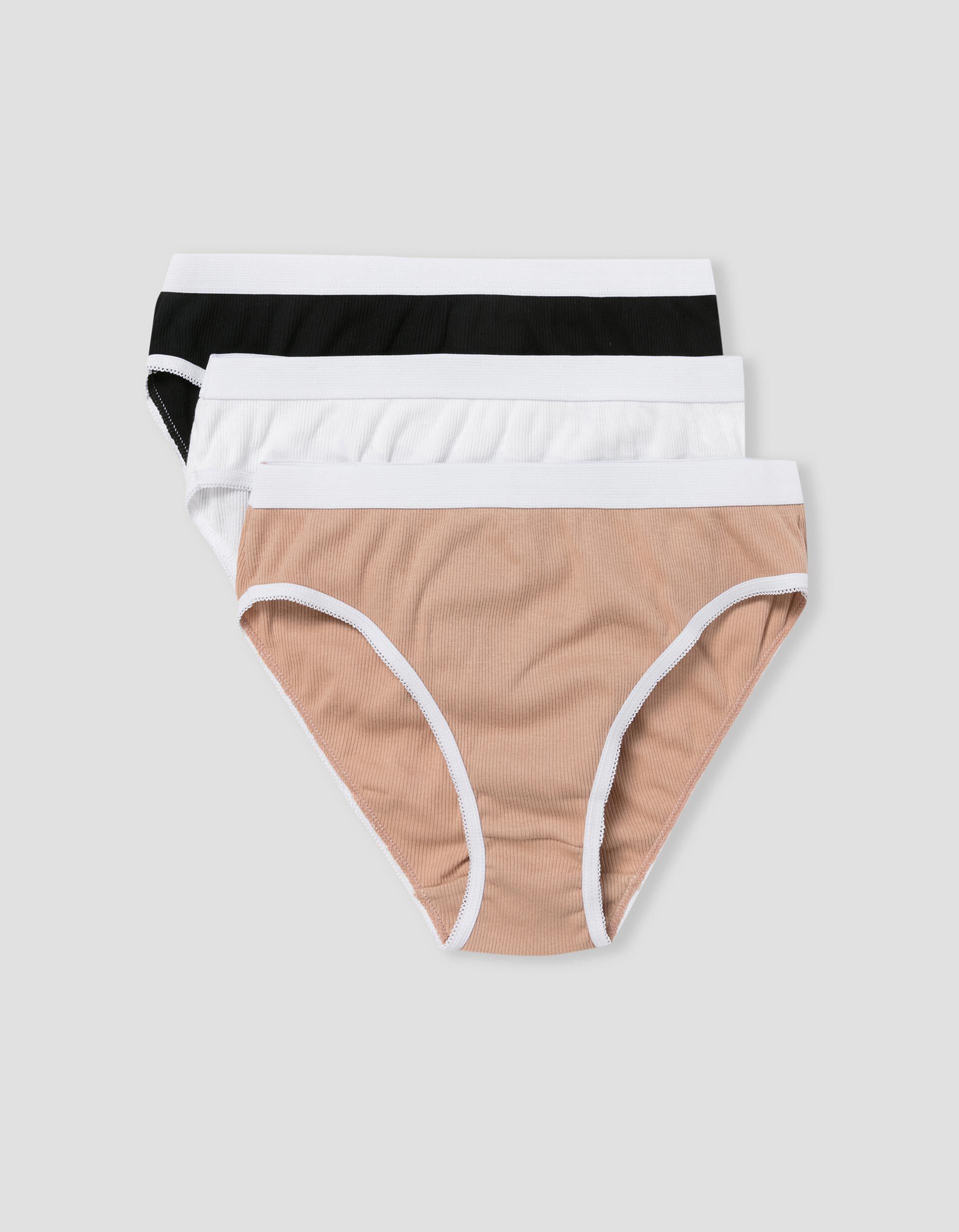 Comprar Online Pack 3 Cuecas Caneladas, Mulher, Multicor