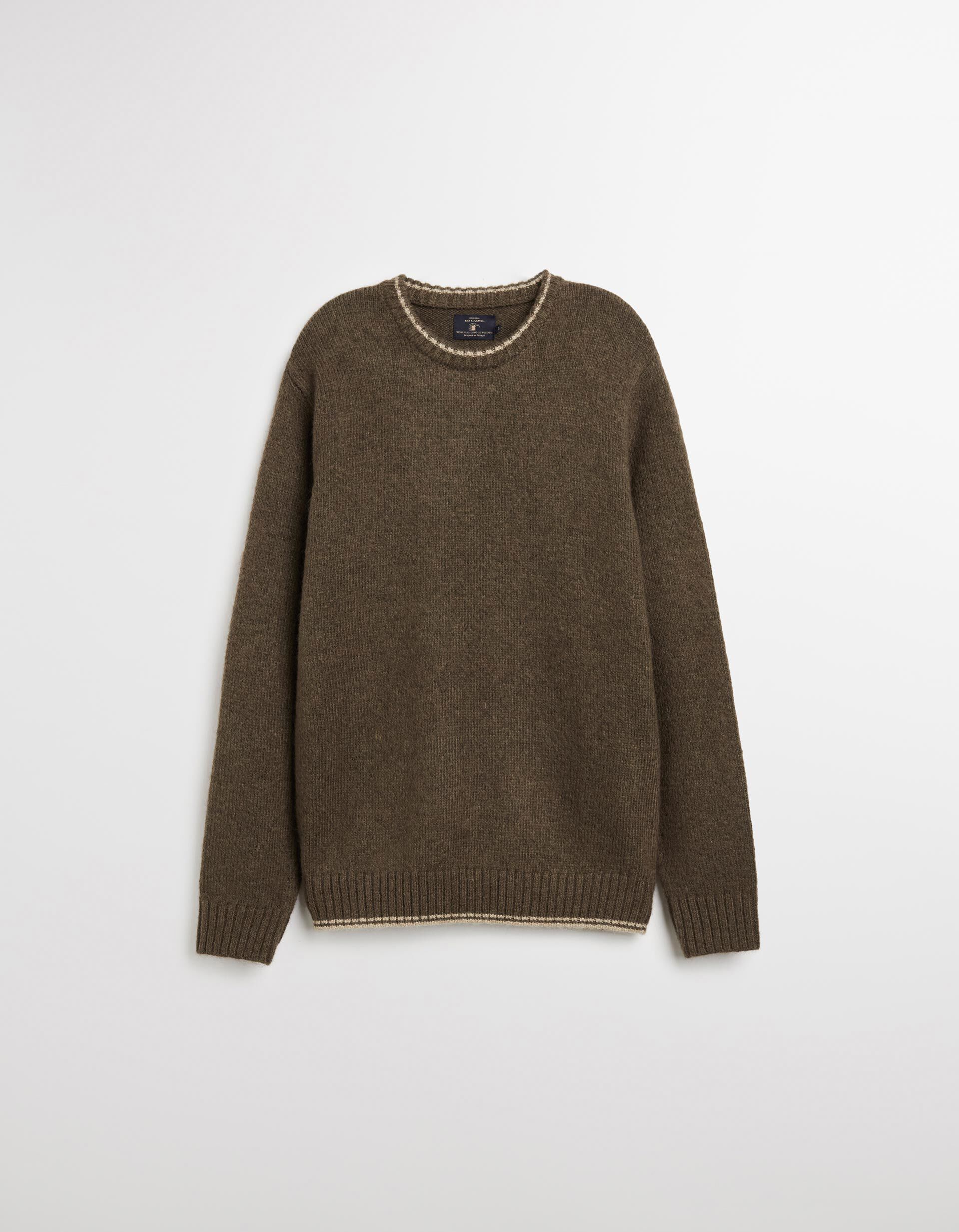 Comprar Online Camisola de Malha, Homem, Verde Escuro