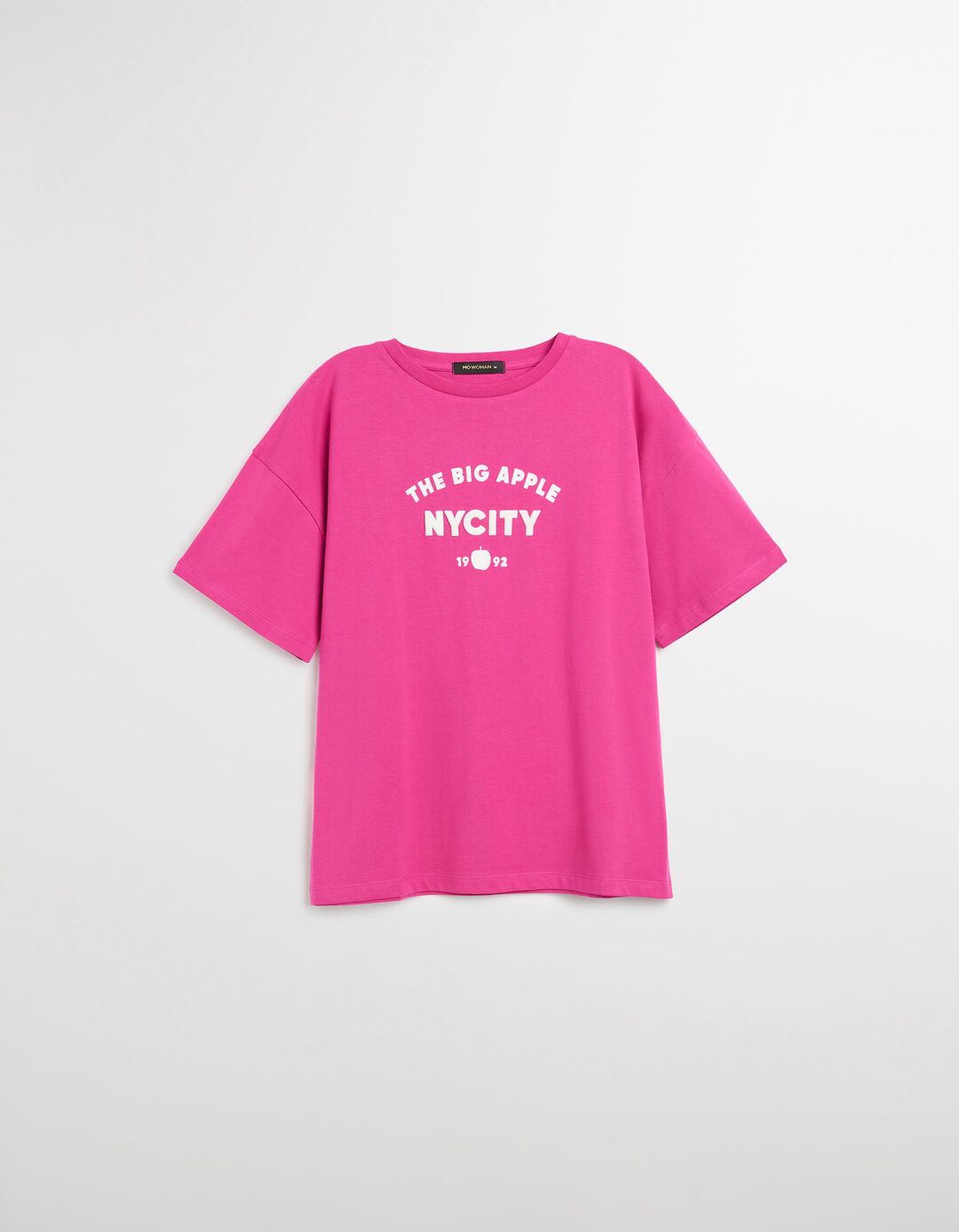 T-shirt Print, Mulher, Rosa Escuro 