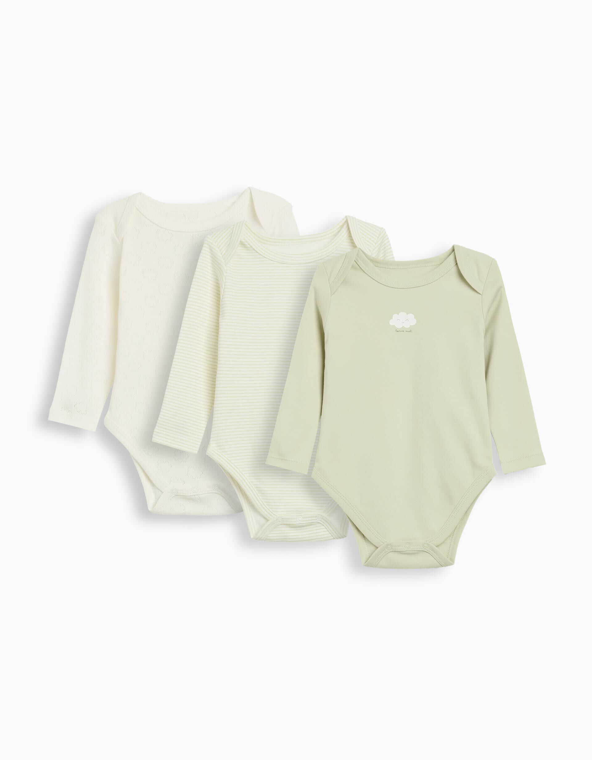 Comprar Online Pack 3 Bodies de Manga Comprida, Menina, Multicor