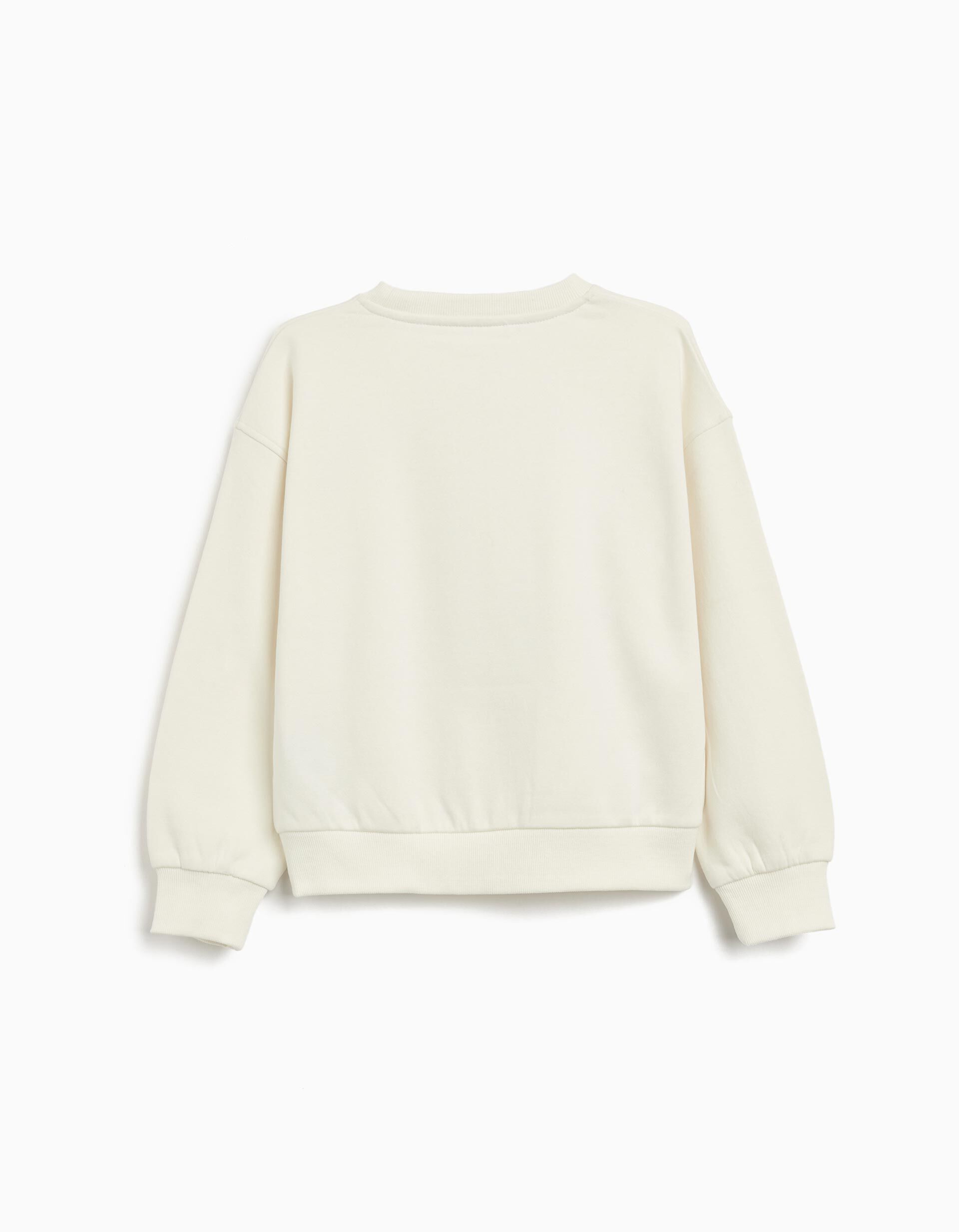 Comprar Online Sweatshirt de Felpa, Menina, Branco