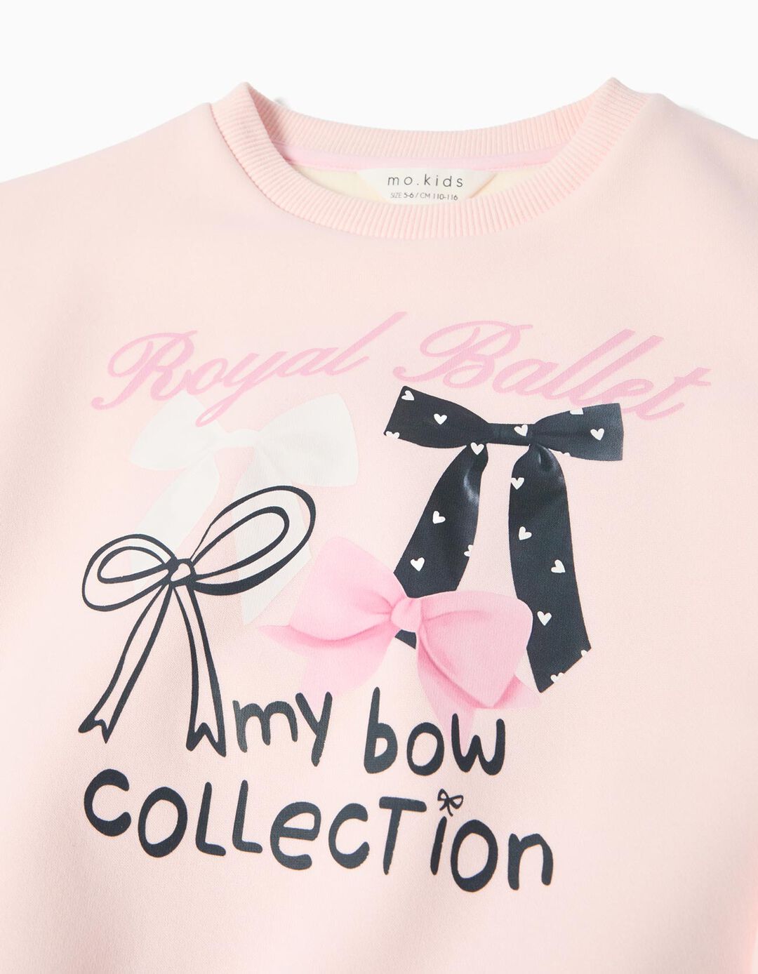 Sweatshirt de Felpa, Menina, Rosa Claro