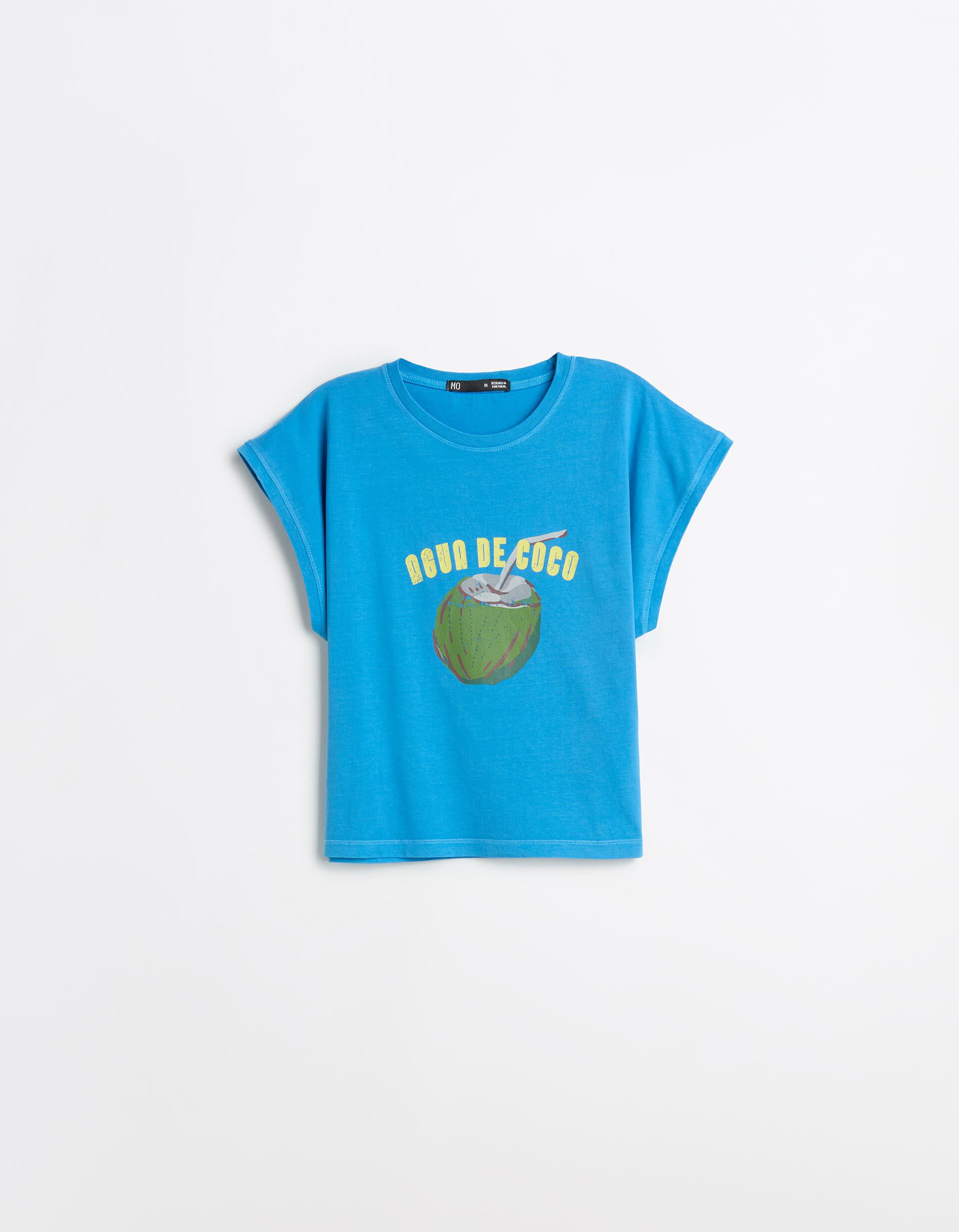 Comprar Online T-shirt Estampada, Mulher, Azul