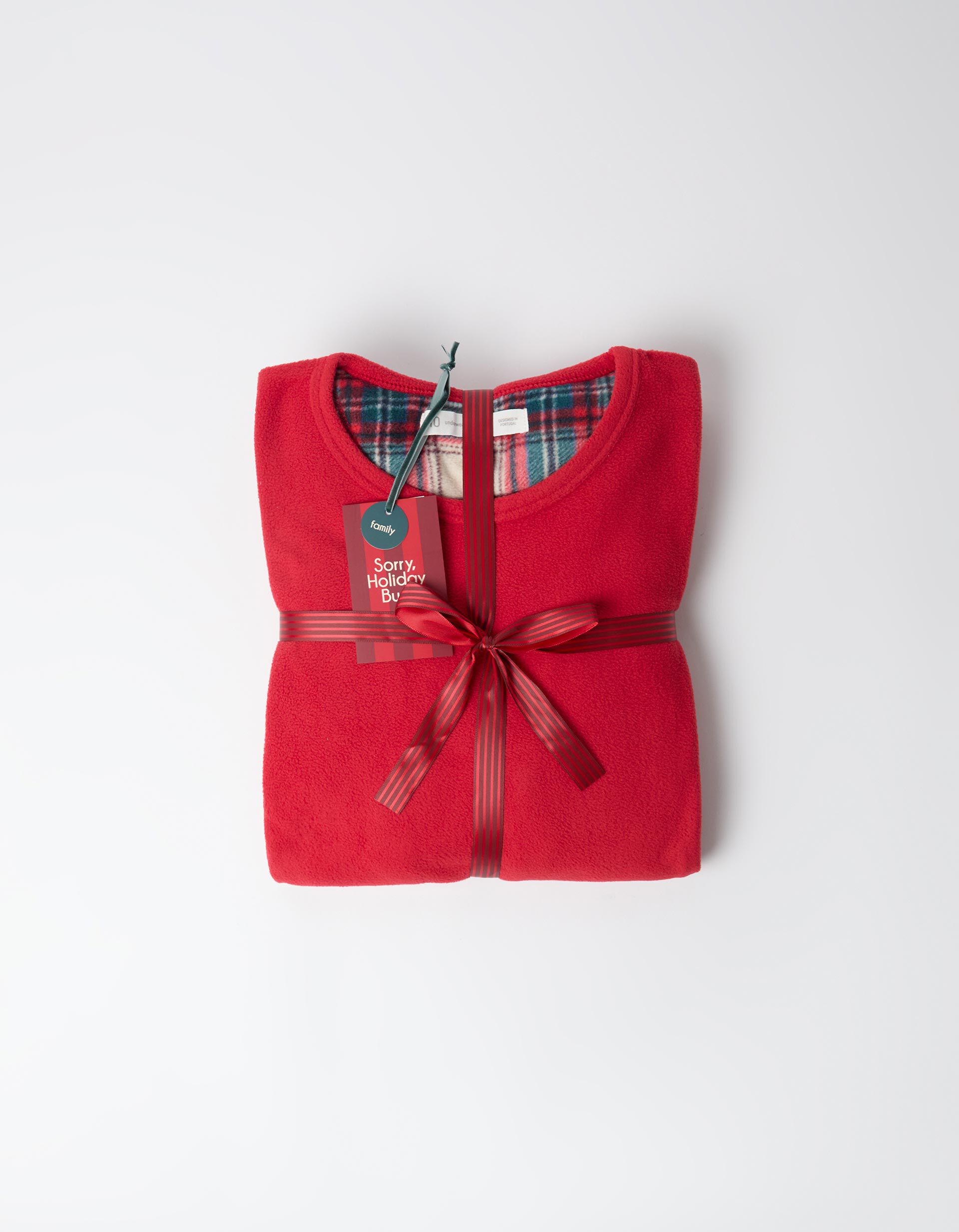 Comprar Online Pijama Polar De Natal, Homem, Vermelho Escuro