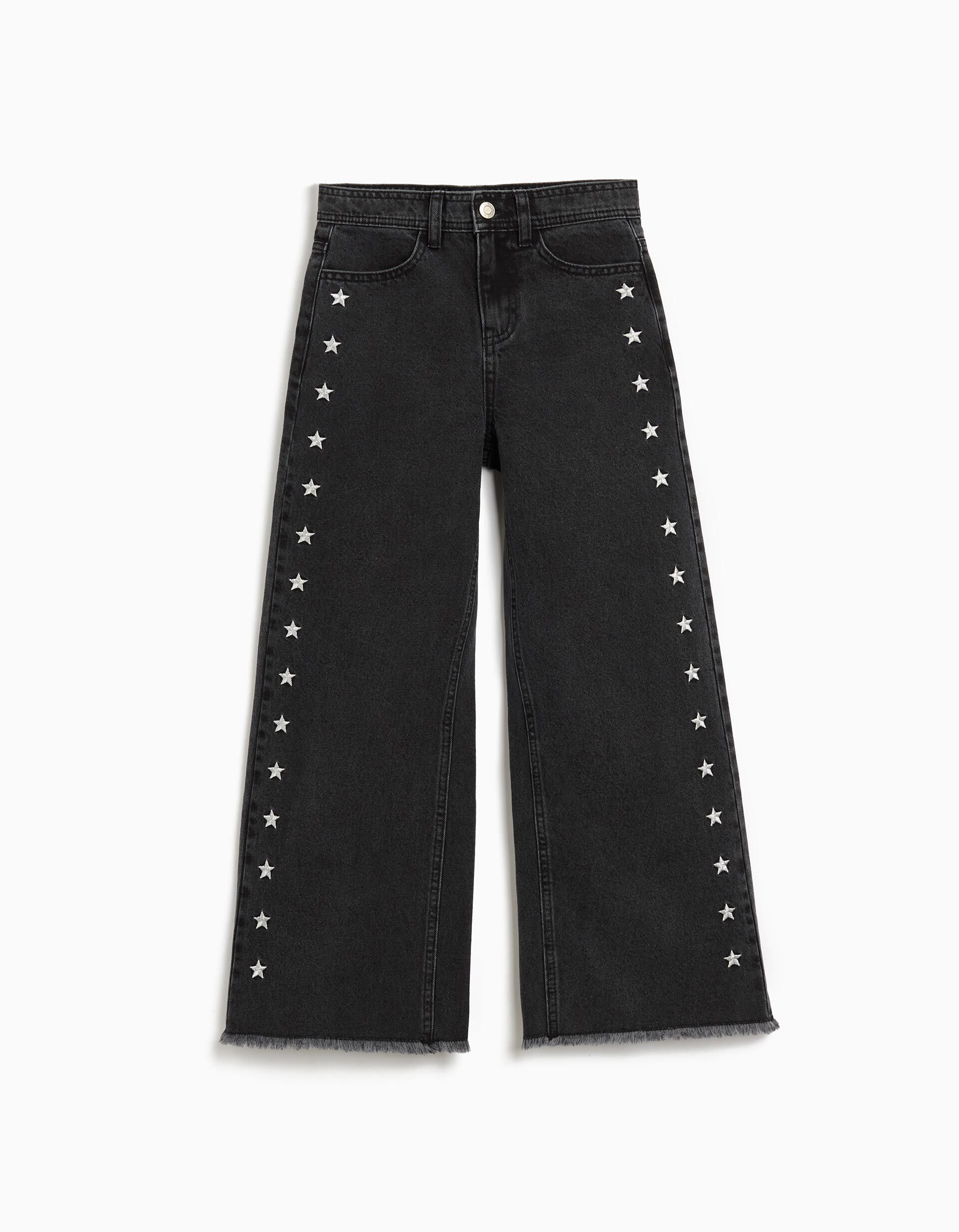 Comprar Online Cal&ccedil;as de Ganga Wide Leg, Menina, Preto