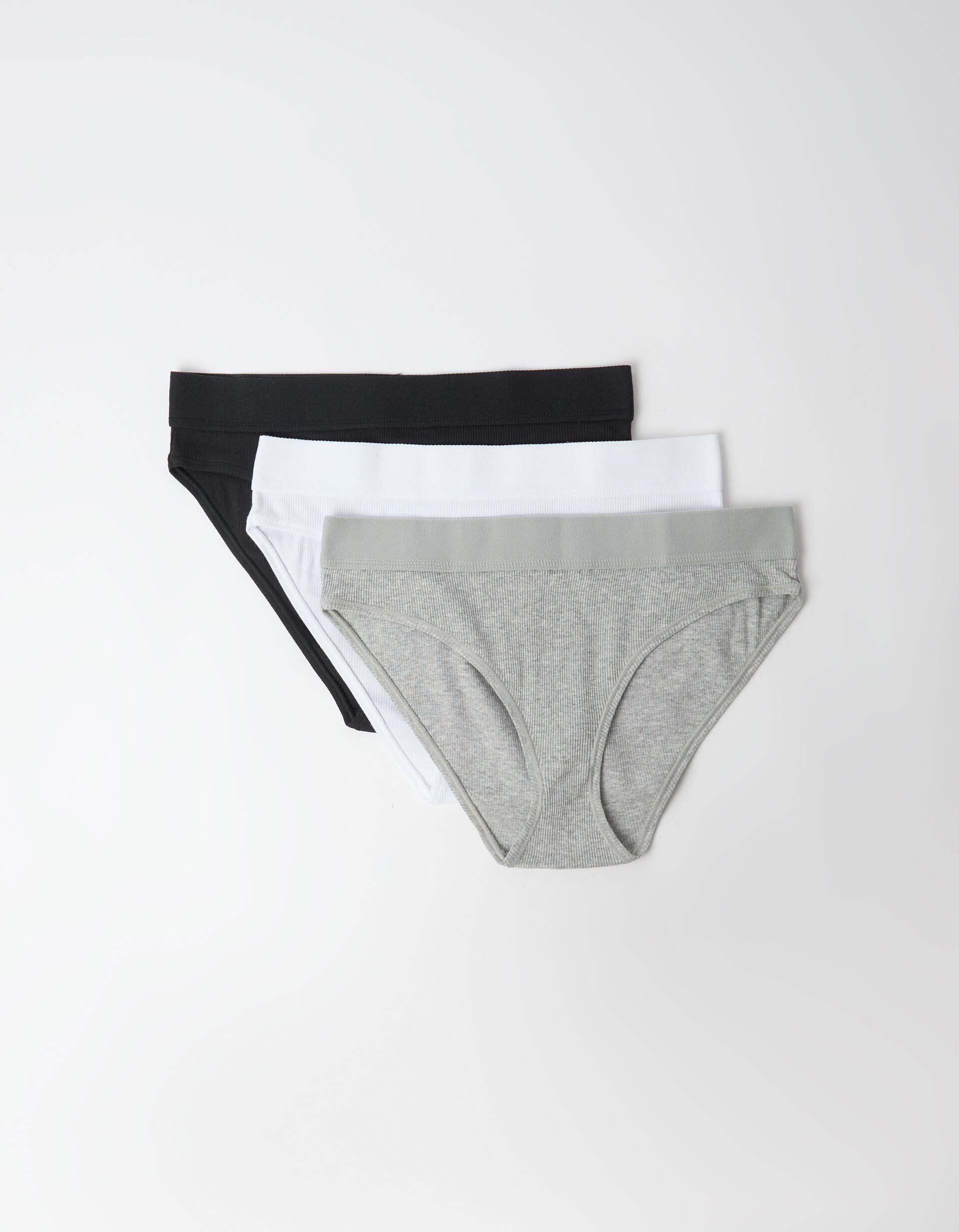Comprar Online Pack 3 Cuecas Brief, Mulher, Cinzento Claro