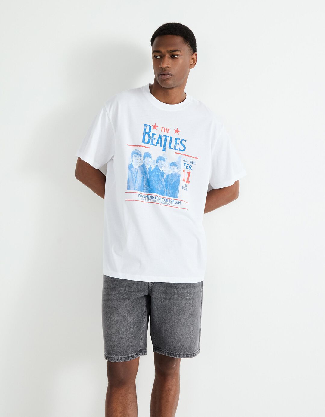 T-shirt 'The Beatles', Homem, Branco