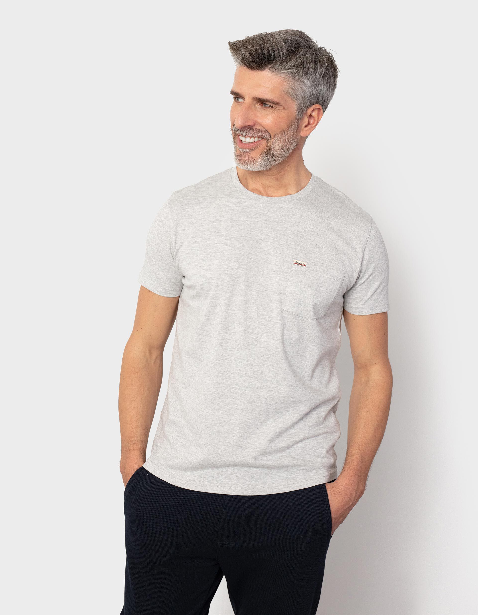 T shirt com bolso homem clearance