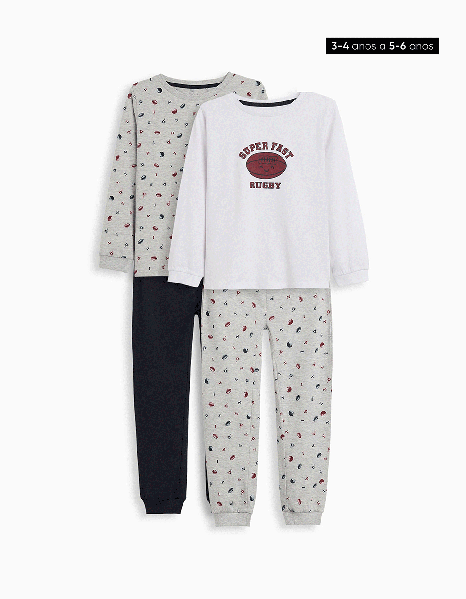 Comprar Online Pack 2 Pijamas de Manga Comprida, Menino, Multicor 