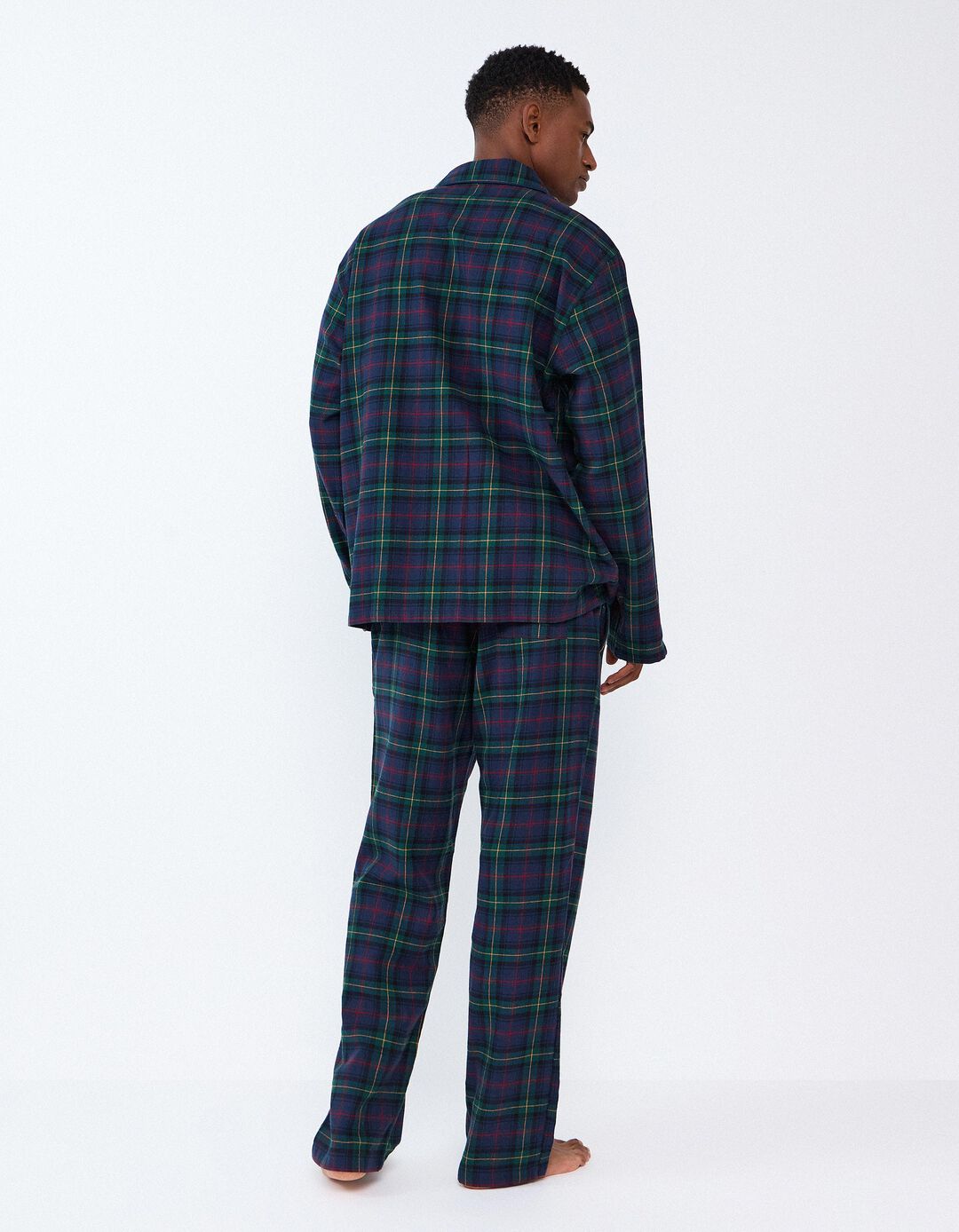 Pijama De Flanela, Homem, Azul Escuro
