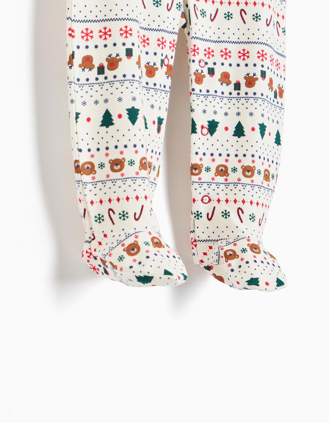 Conjunto 3 Pe&ccedil;as Natal, Menino, Bege Claro