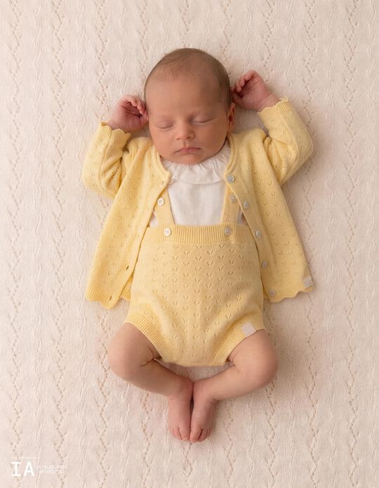 Comprar Online Casaco de Malha, Rec&eacute;m-Nascido, Amarelo Claro
