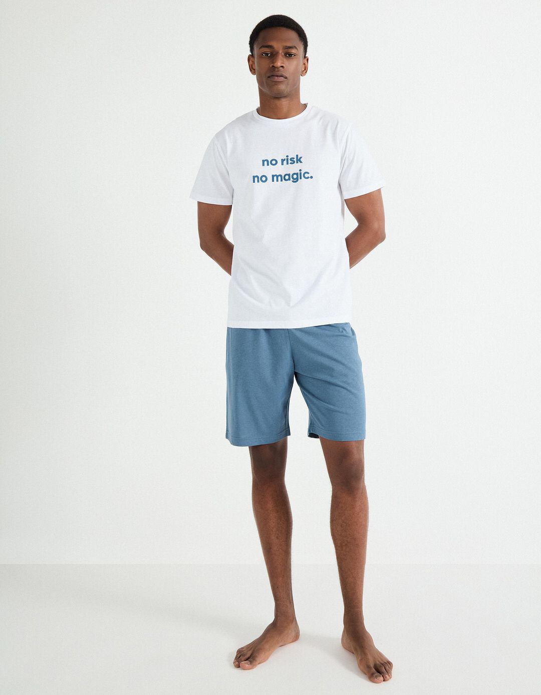 Pijama Jersey, Homem, Branco