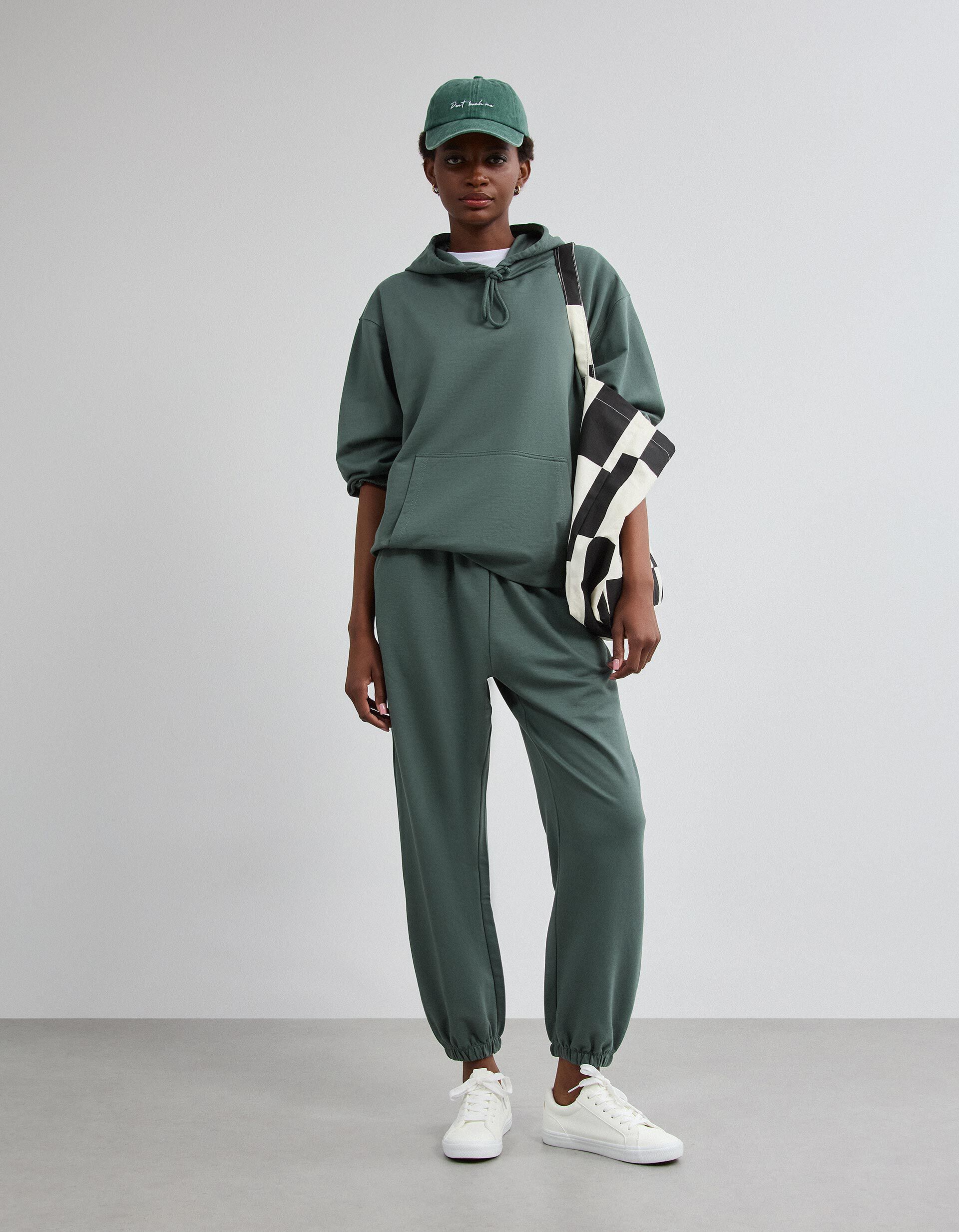 Comprar Online Sweatshirt Com Capuz, Mulher, Verde Escuro