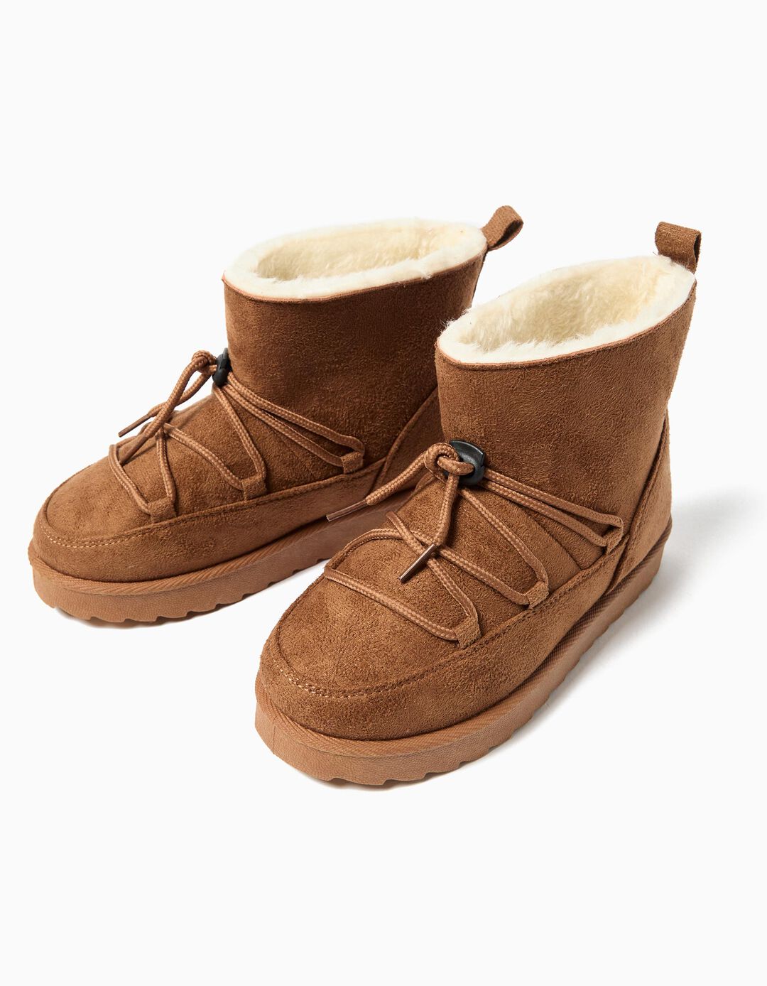 Botas, Menina, Castanho