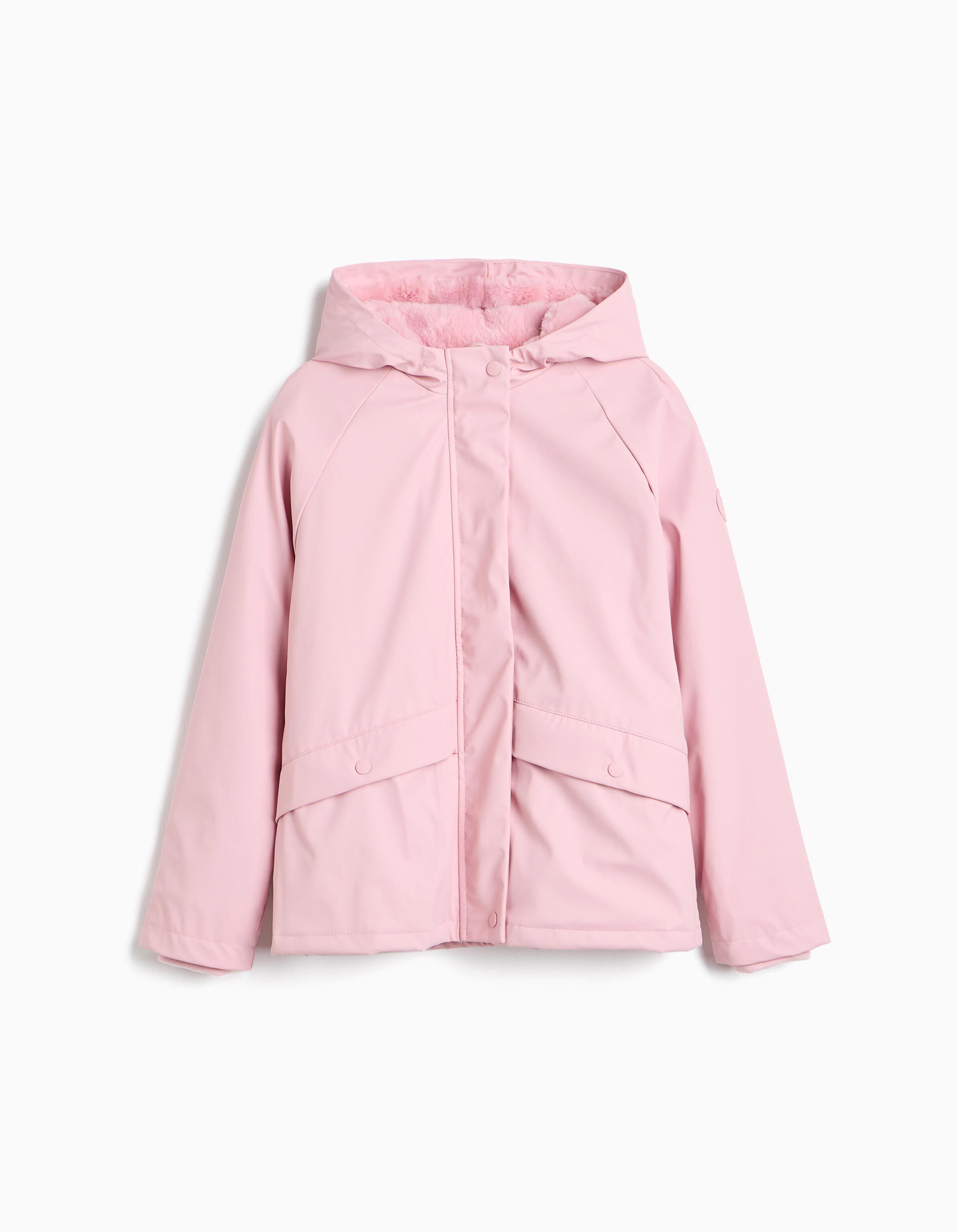 Comprar Online Parka Imperme&aacute;vel Com Capuz, Menina, Rosa