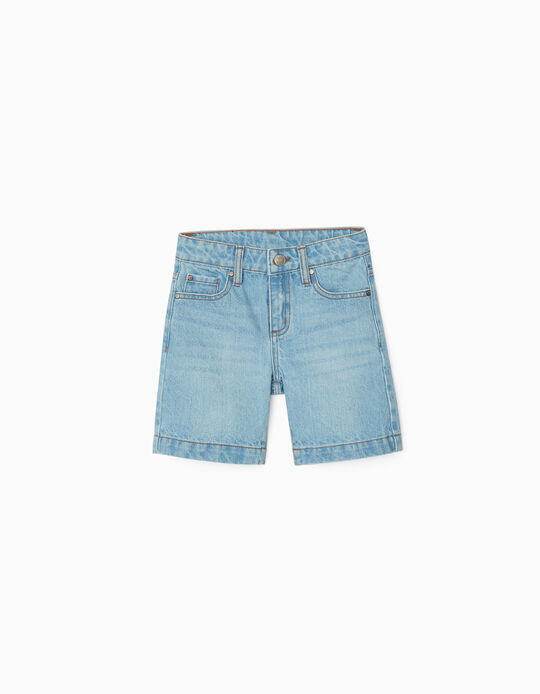 Denim Shorts for Boys, Light Blue