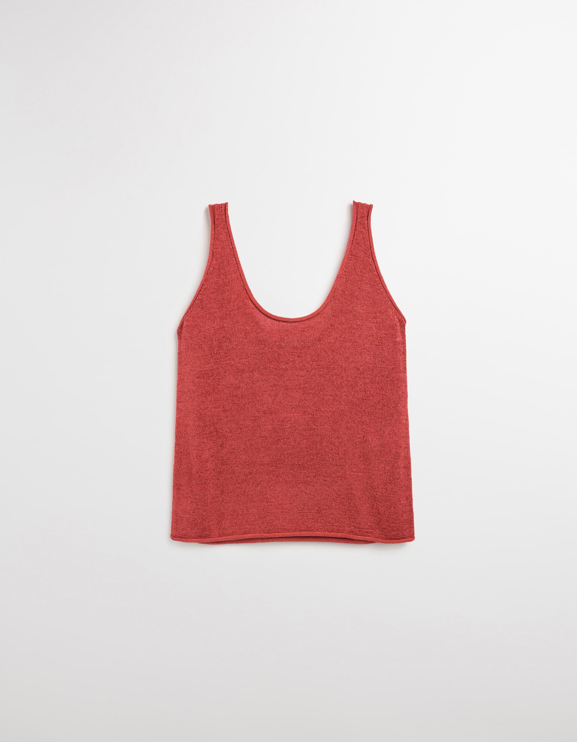 Comprar Online Top de Malha, Mulher, Vermelho Escuro 