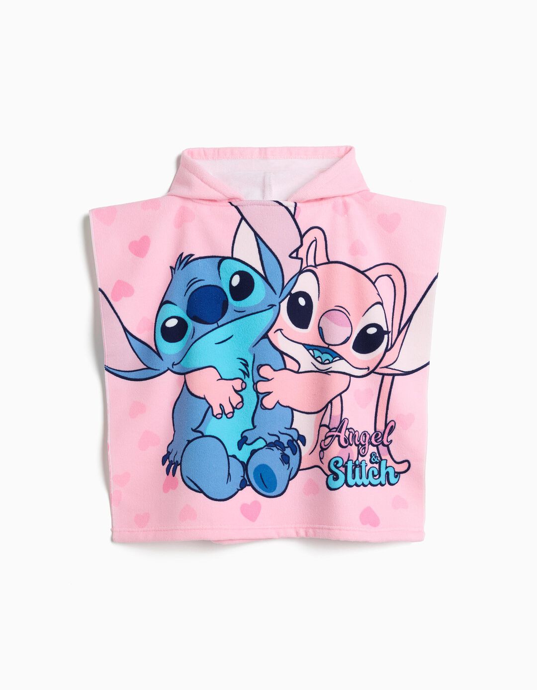 Poncho 'Stitch' &copy;Disney, Menina, Rosa