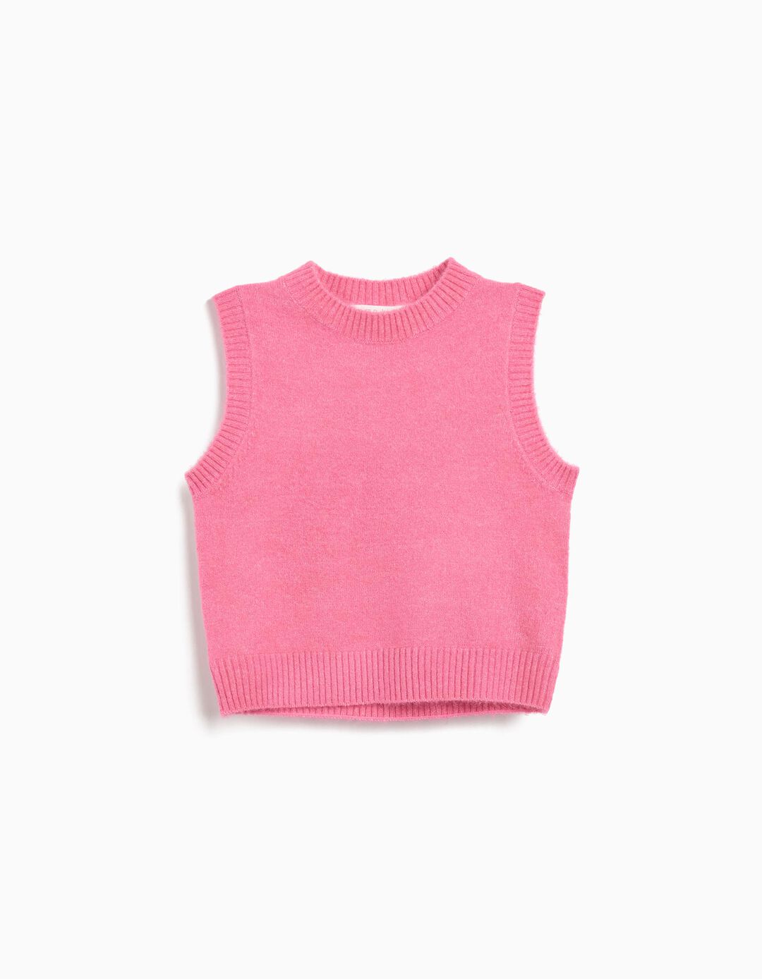 Colete de Malha, Menina, Rosa