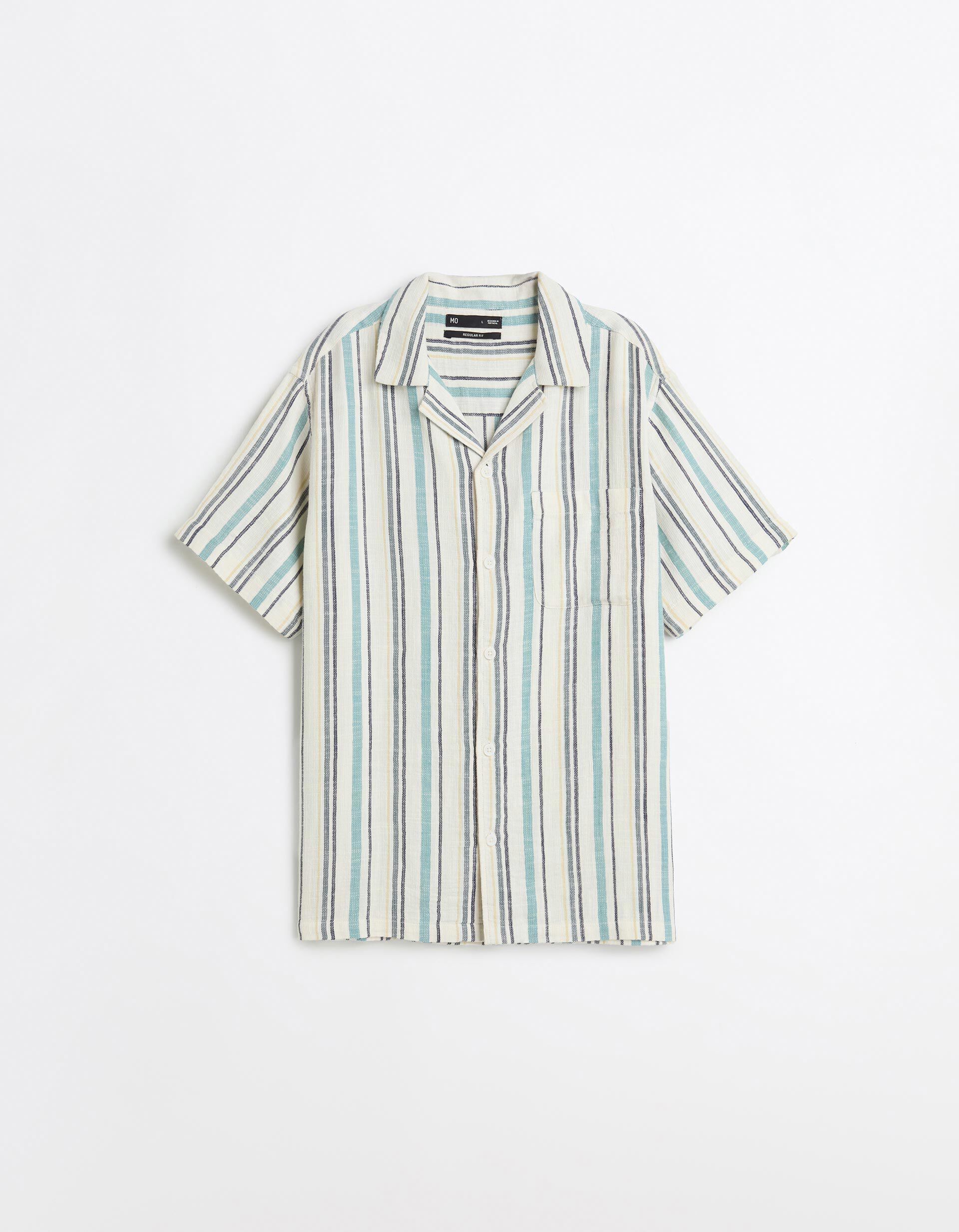 Comprar Online Camisa Riscas, Homem, Azul