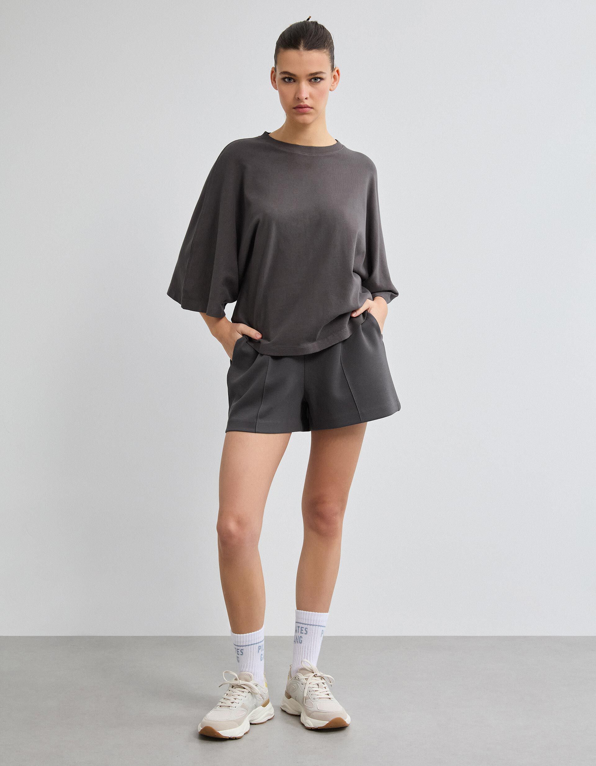 Comprar Online T-shirt, Mulher, Cinzento Escuro