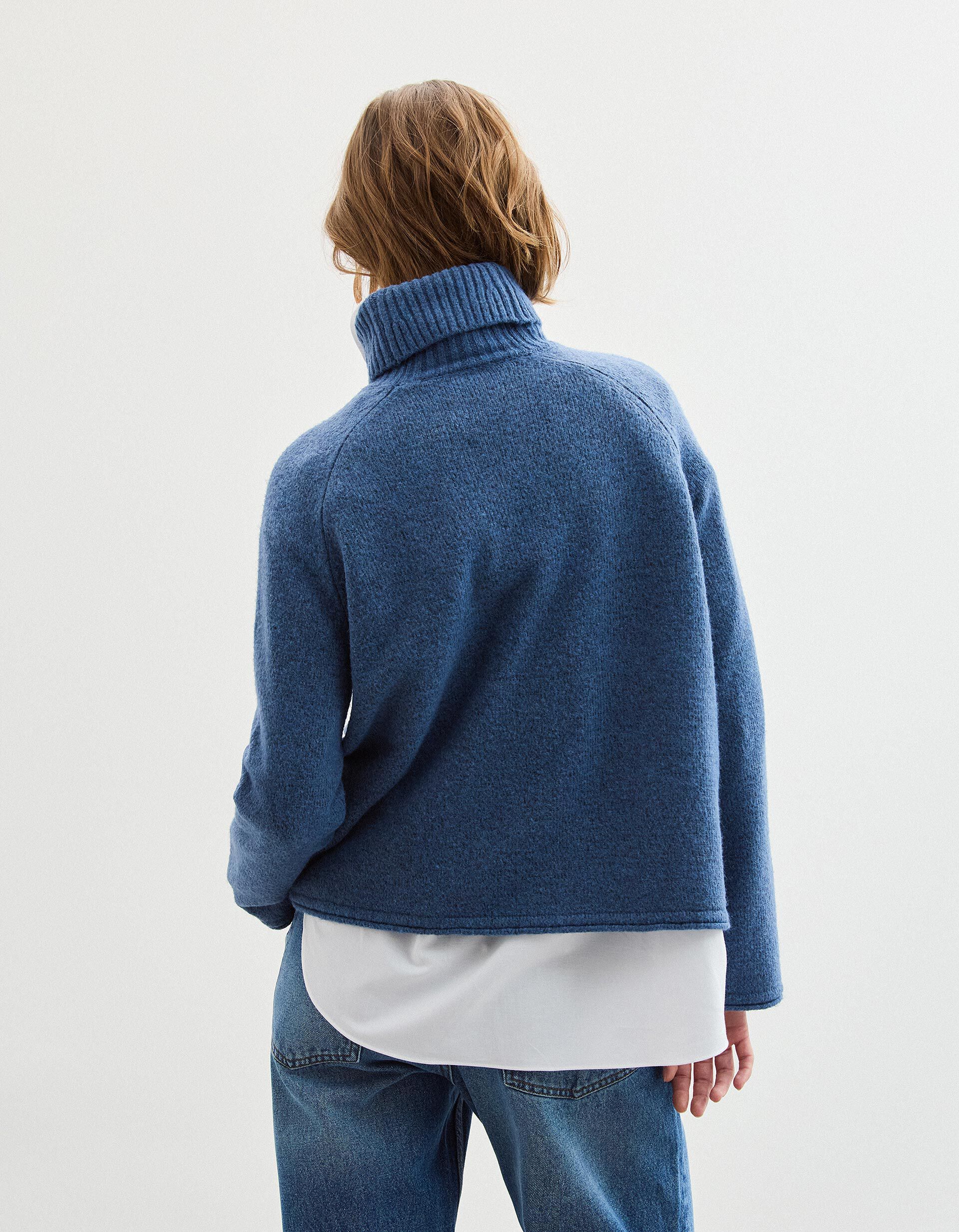 Comprar Online Camisola com L&atilde;, Mulher, Azul Escuro