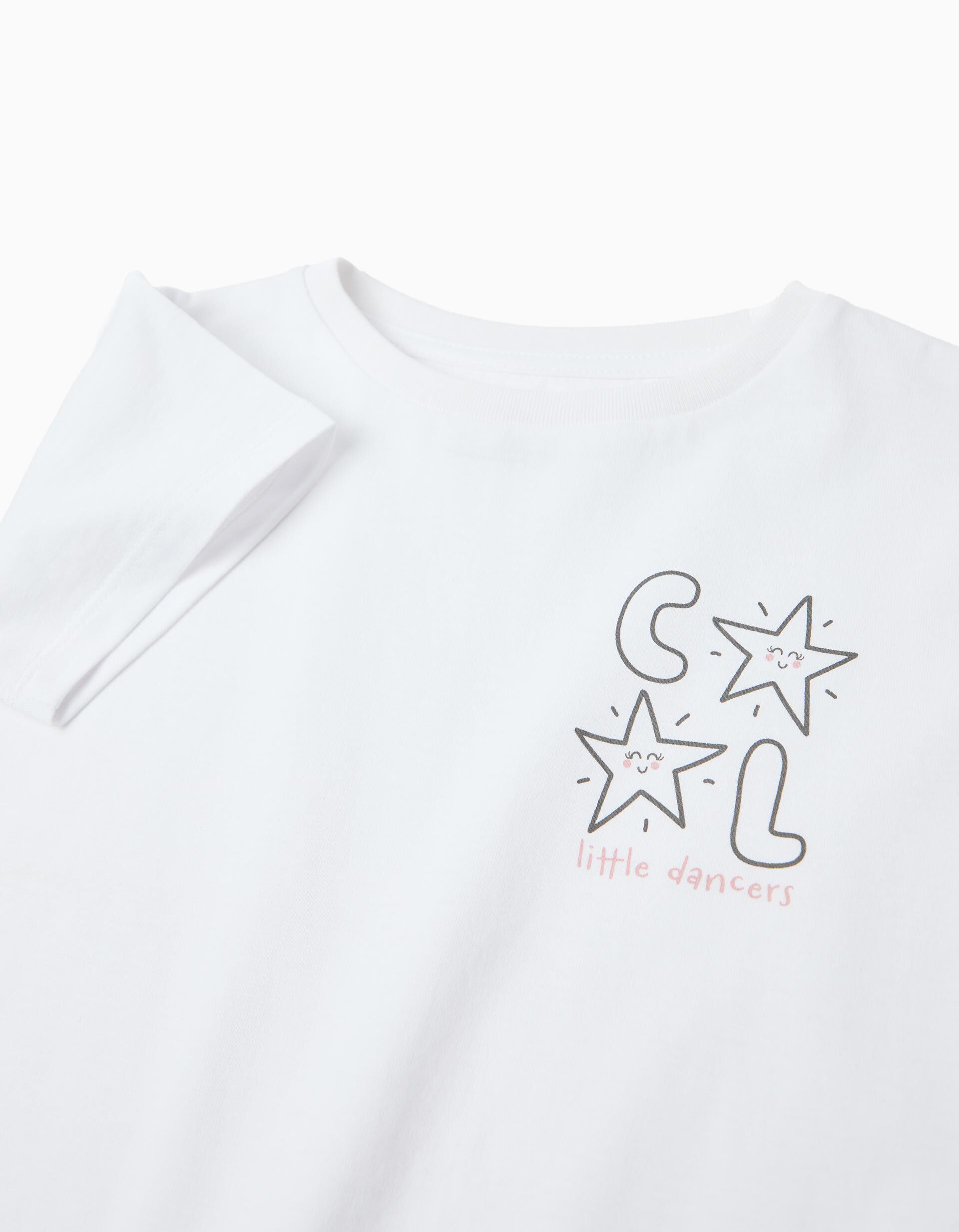 Comprar Online T-shirt Estampada, Menina, Cru