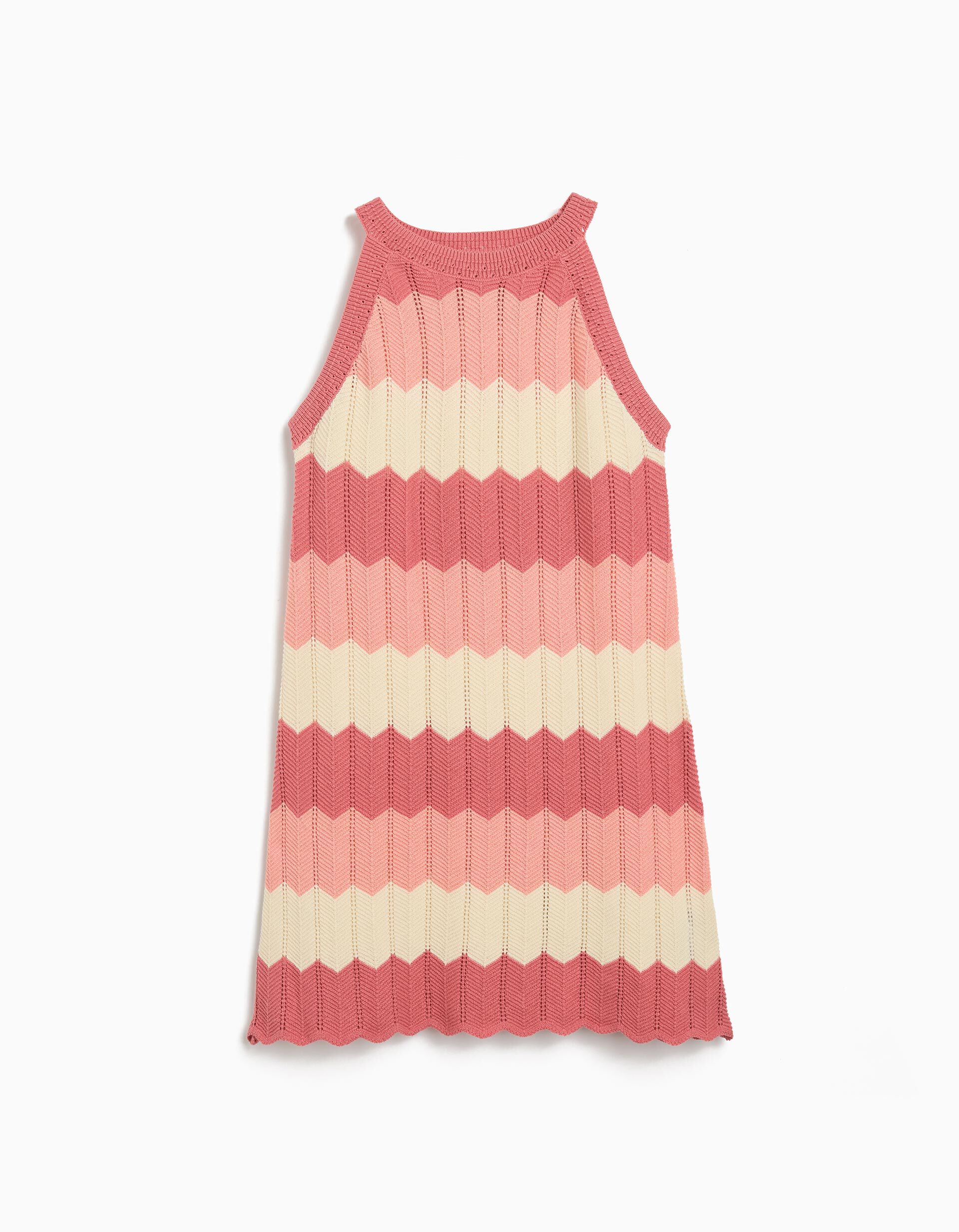 Comprar Online Vestido Crochet, Menina, Rosa