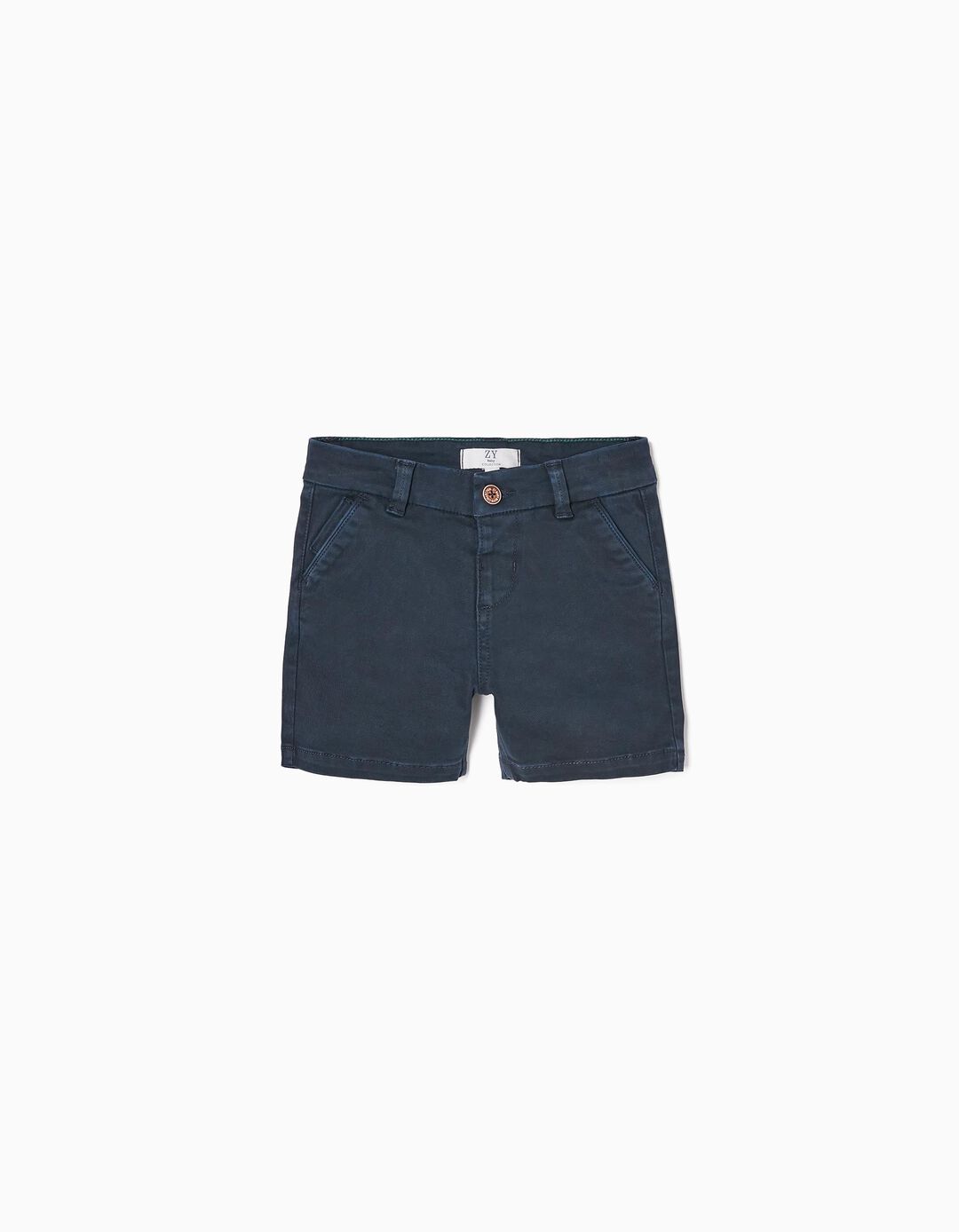 Twill Shorts for Baby Boys, Dark Blue