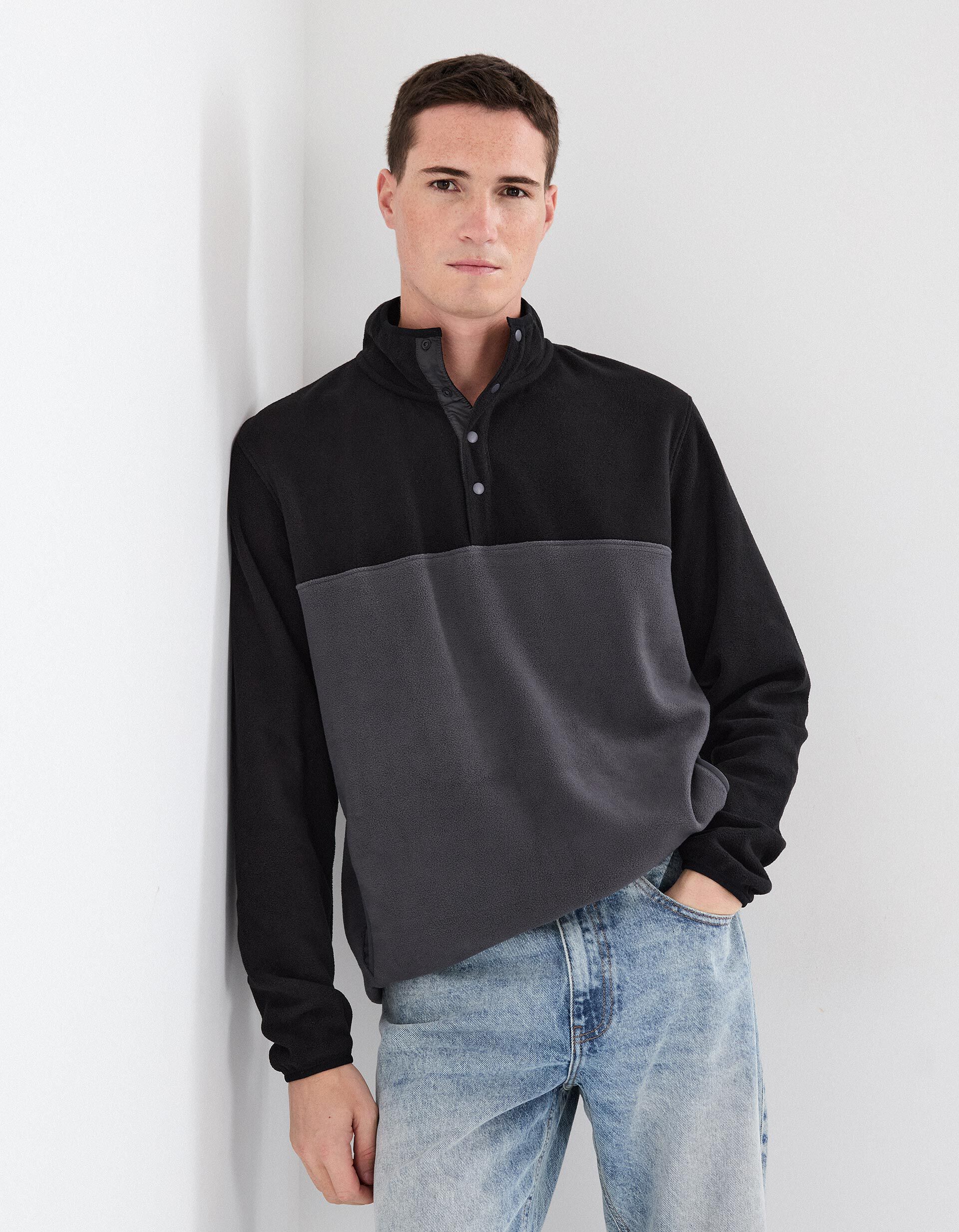 Comprar Online Camisola Polar, Homem, Cinzento Escuro