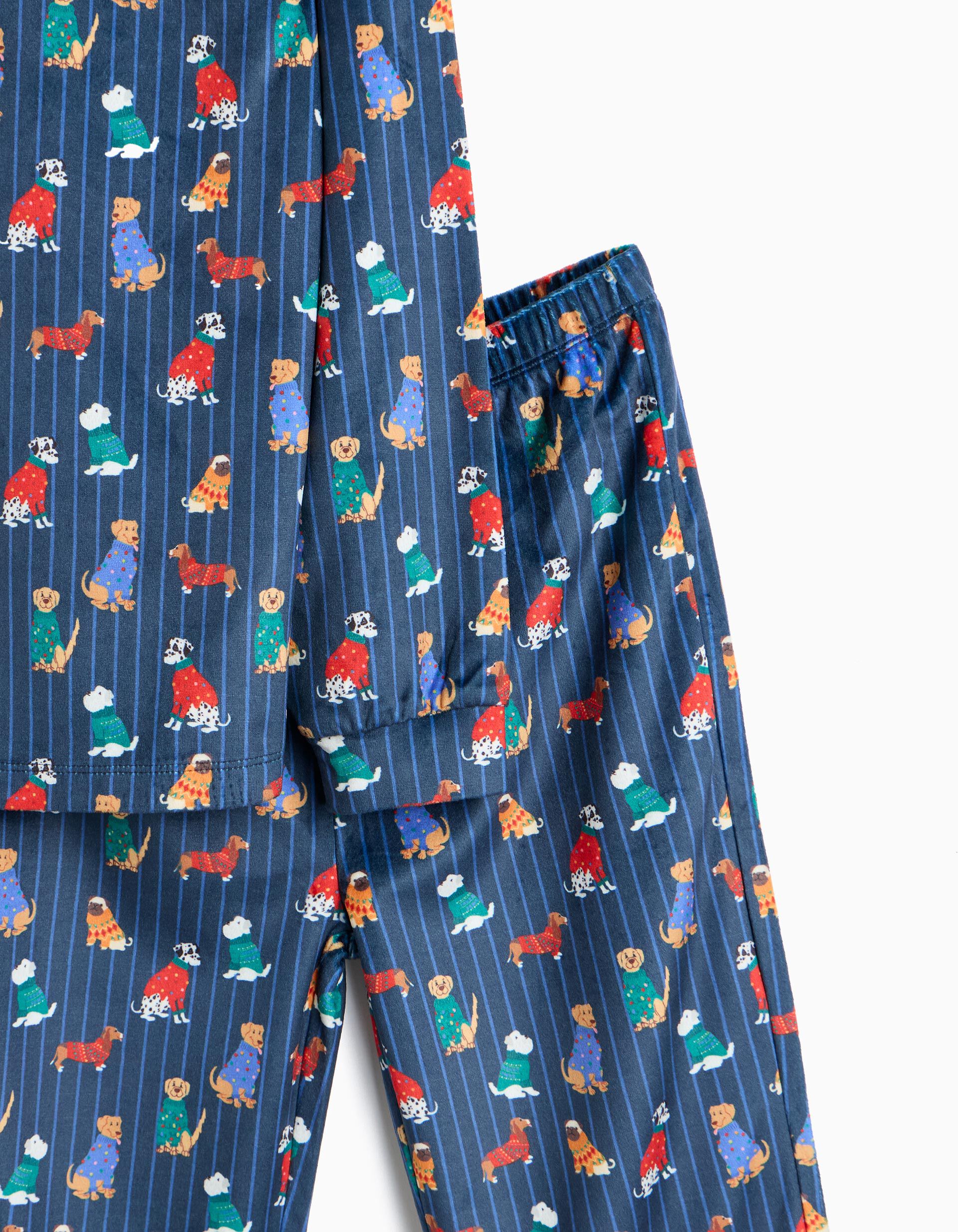 Comprar Online Pijama Aveludado, Crian&ccedil;a, Azul Escuro