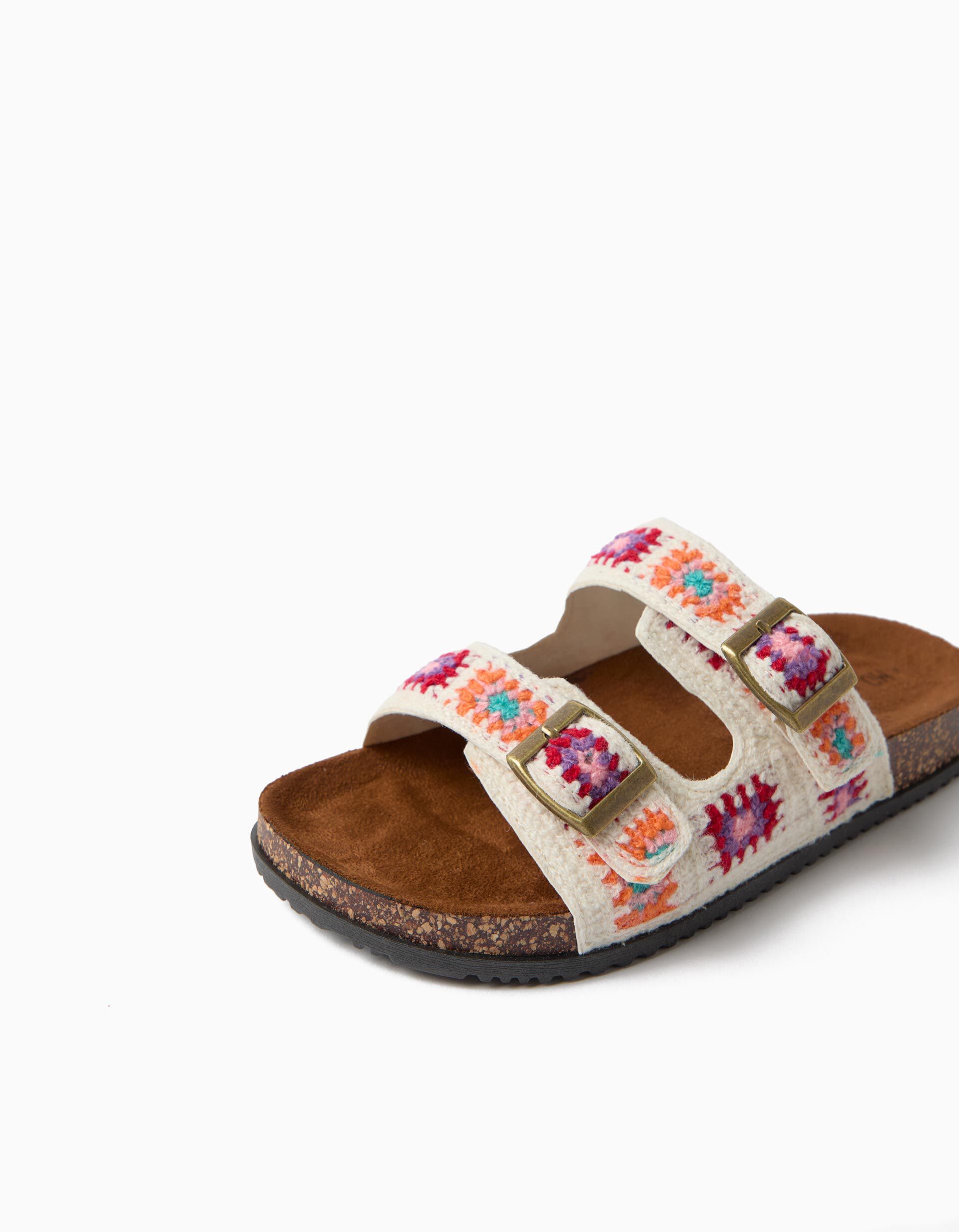 Comprar Online Sand&aacute;lias Crochet, Menina, Multicolor