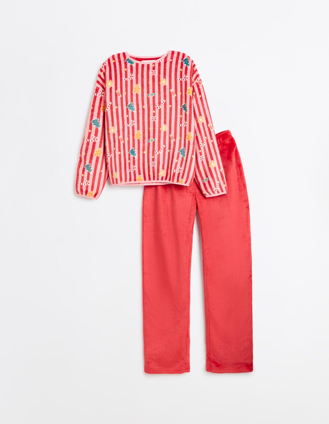 Pijama De Natal, Mulher, Vermelho Escuro